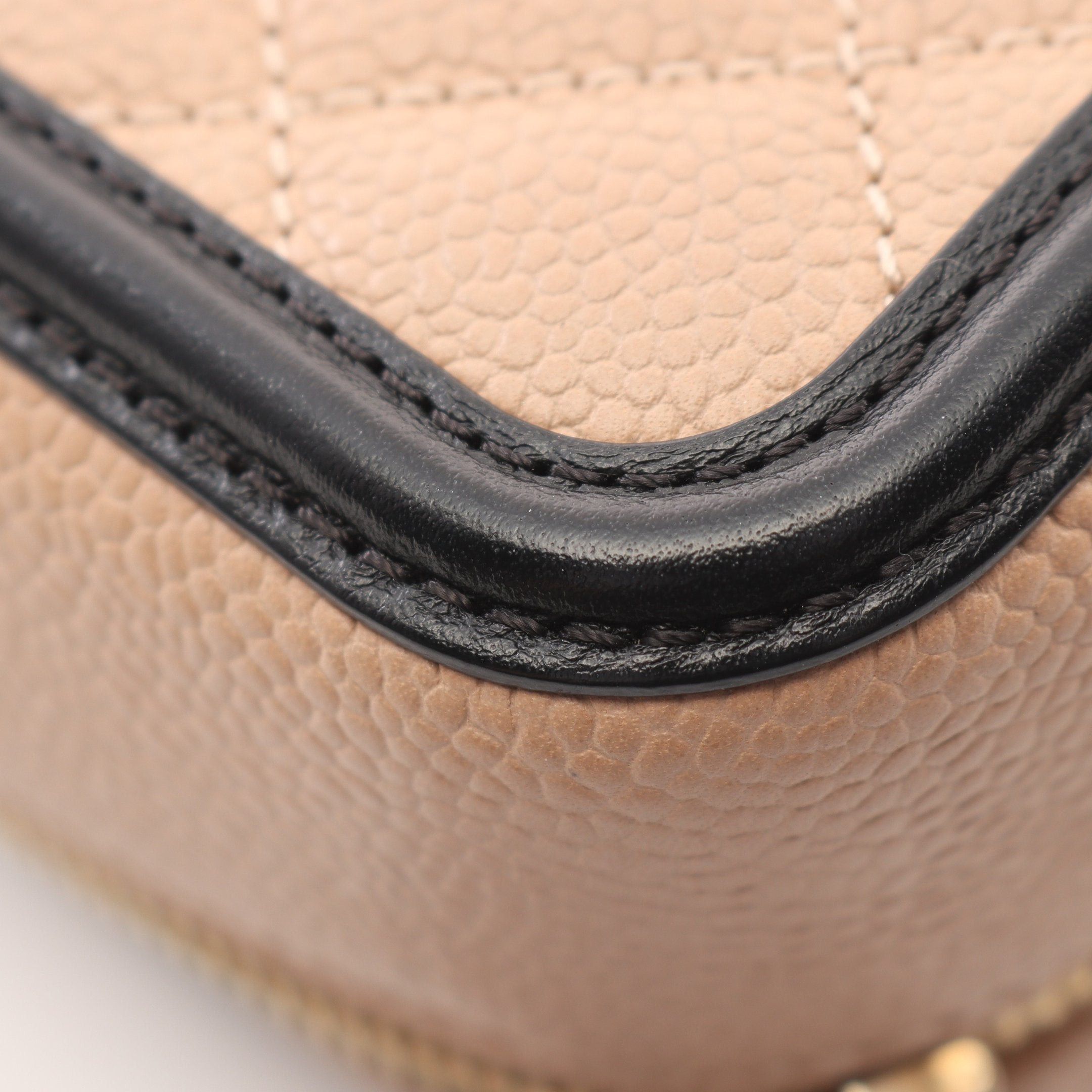 Chanel Chanel Cc Filigree Small Vanity Bag Chain Shoulder Caviar Skin Beige Black Gold Hardware Size ONE SIZE - 6 Thumbnail