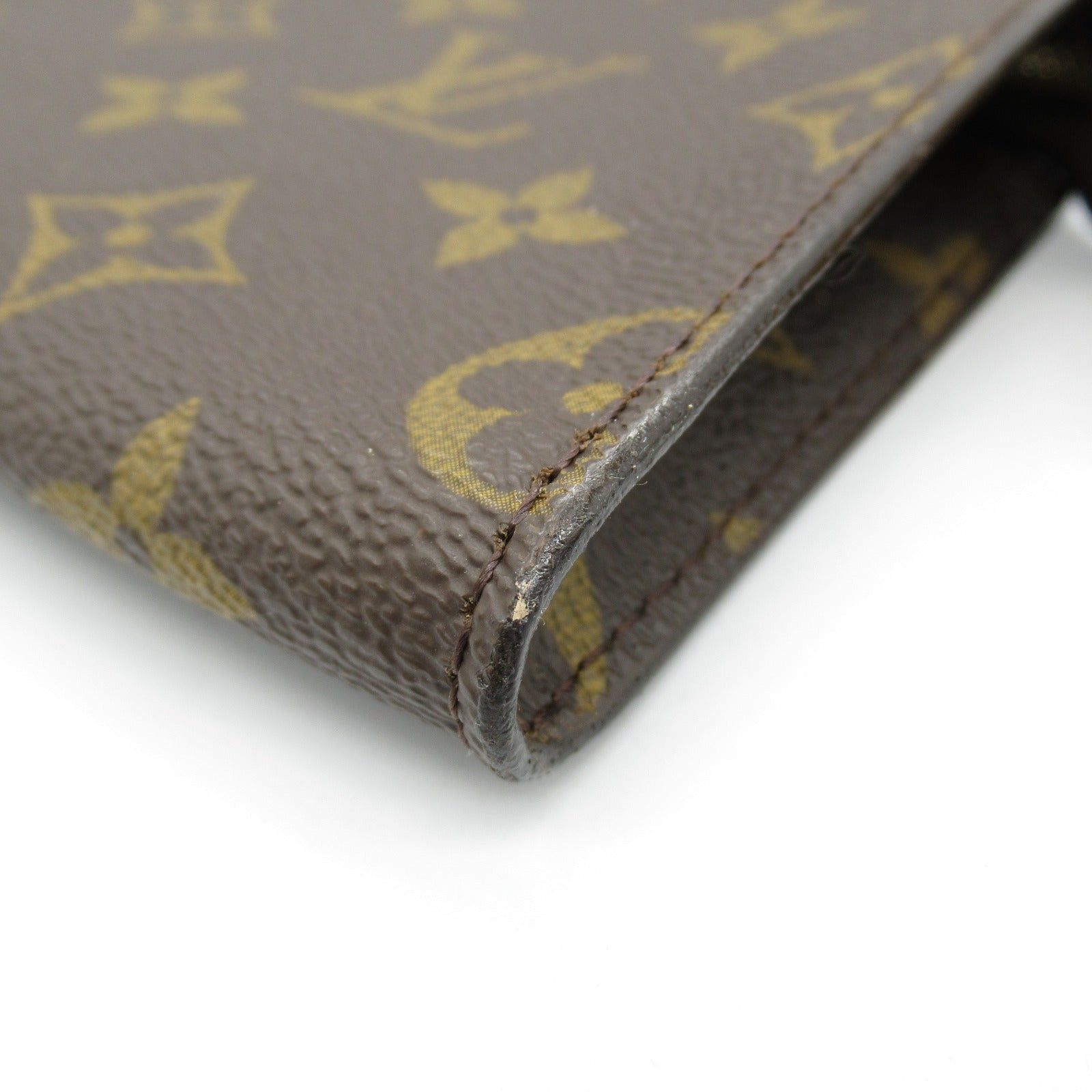 Louis Vuitton Louis Vuitton Pouch Leather Monogram Brown Size ONE SIZE - 8 Thumbnail