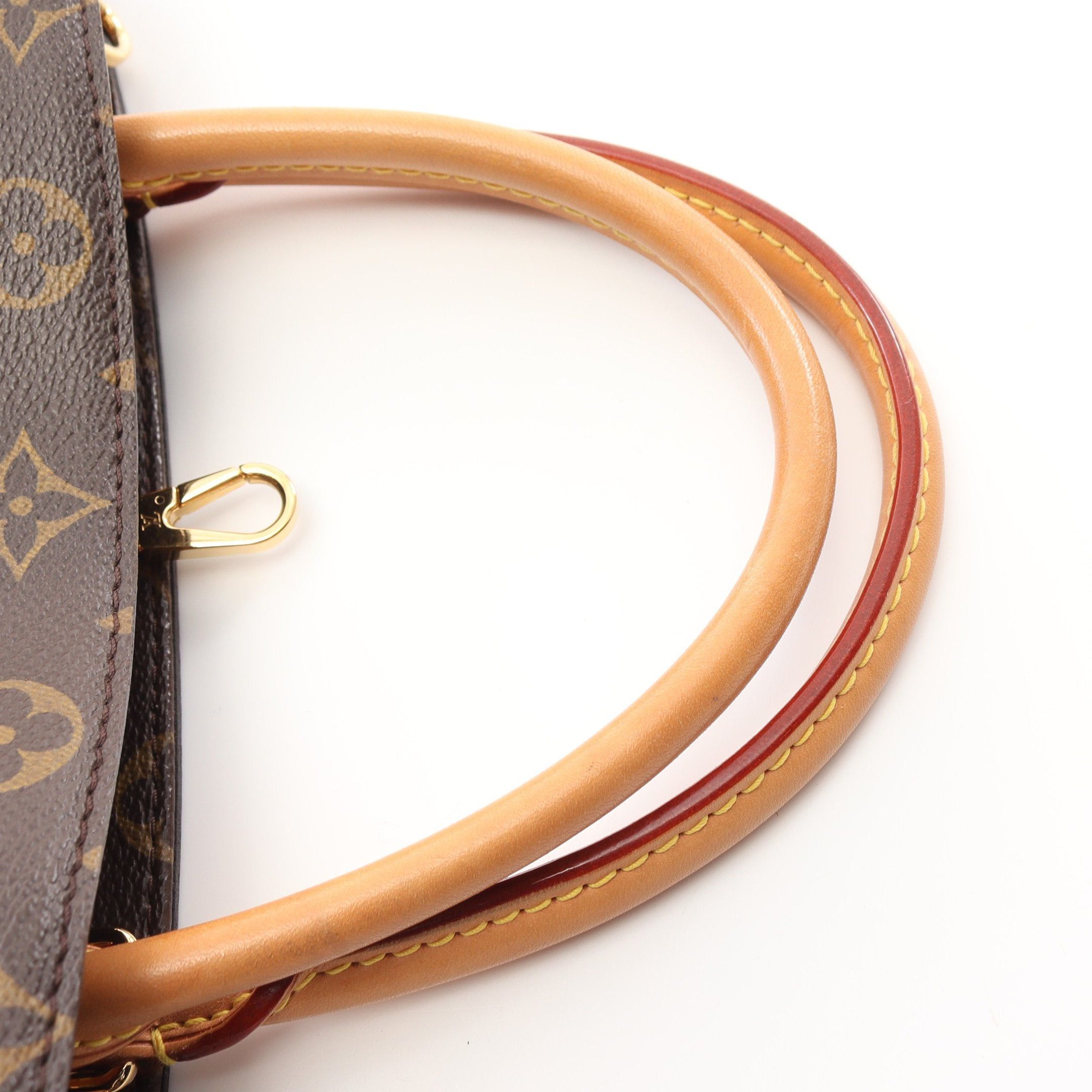 Louis Vuitton Louis Vuitton Montaigne Mm Monogram Handbag Leather Brown Size ONE SIZE - 7 Thumbnail