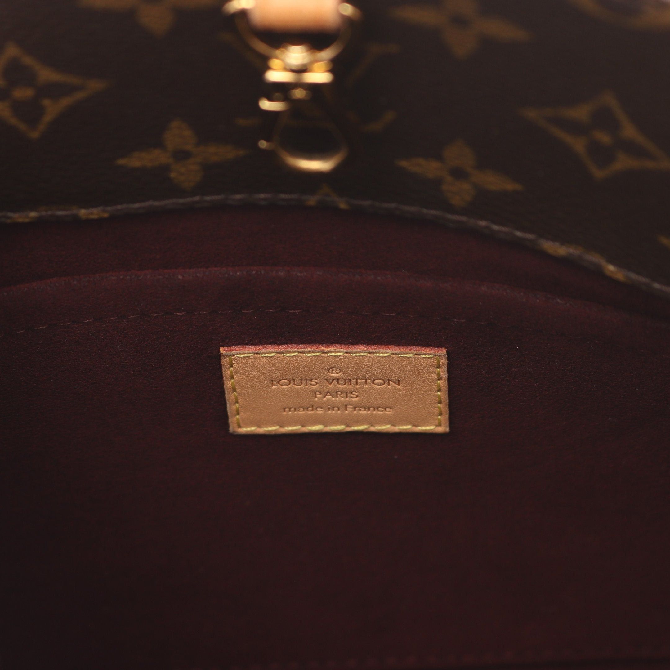 Louis Vuitton Louis Vuitton Montaigne Mm Monogram Handbag Leather Brown Size ONE SIZE - 4 Thumbnail