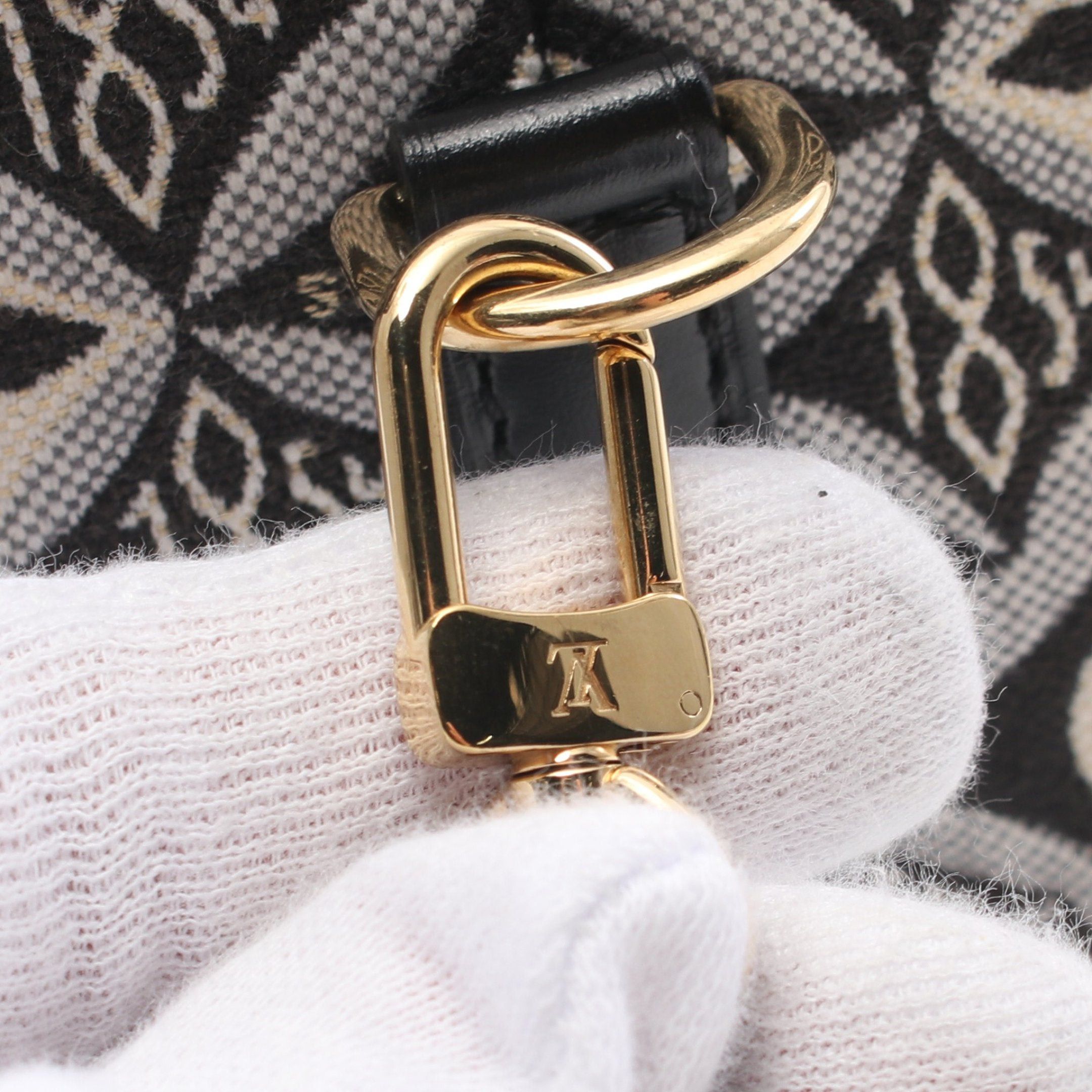 Louis Vuitton Louis Vuitton Noe Perth Monogram Jacquard Since1854 Shoulder Bag Canvas Leather Black Ivory Light Gray Size ONE SIZE - 8 Thumbnail