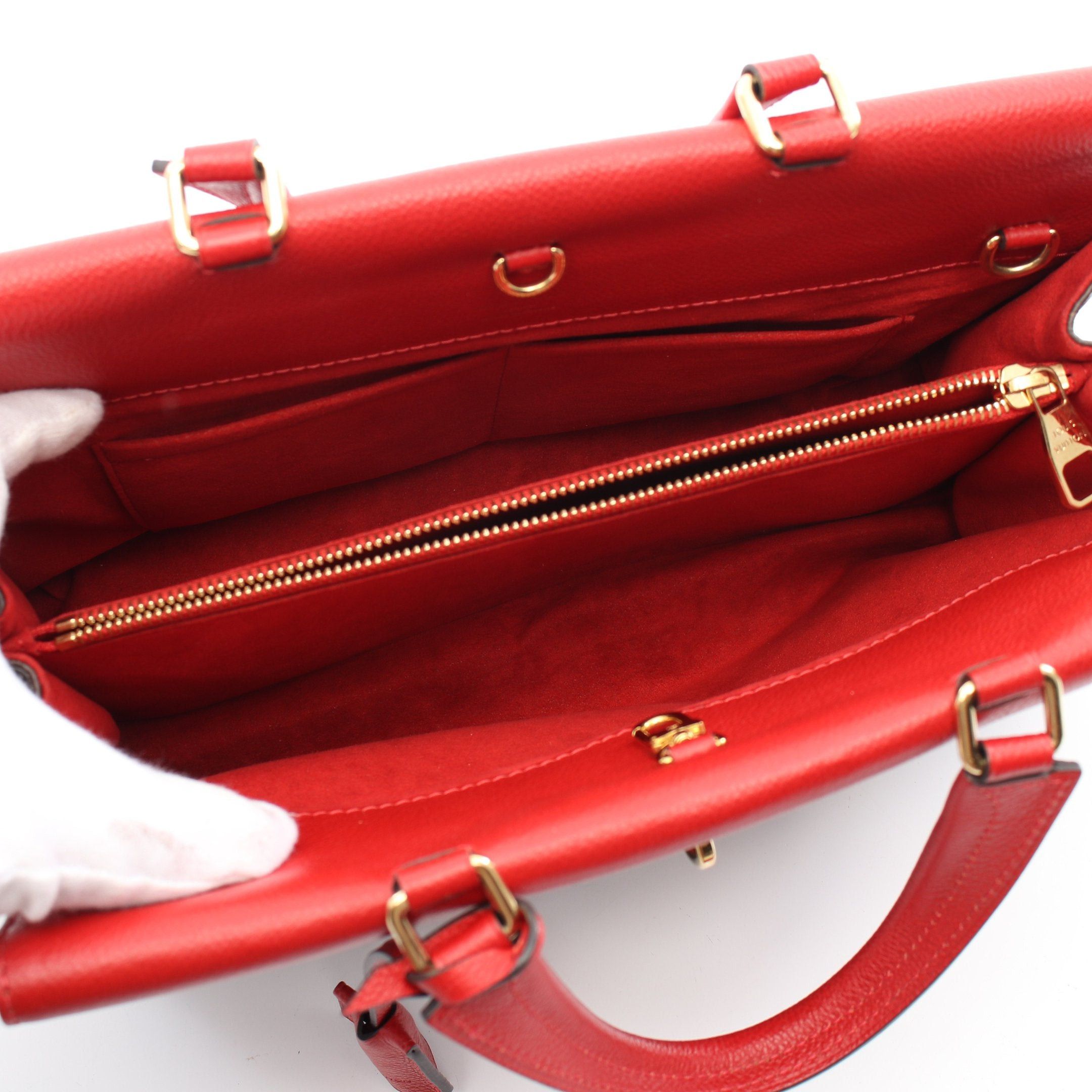 Louis Vuitton Louis Vuitton Venus Monogram Cerise Handbag Leather Brown Red Size ONE SIZE - 3 Thumbnail