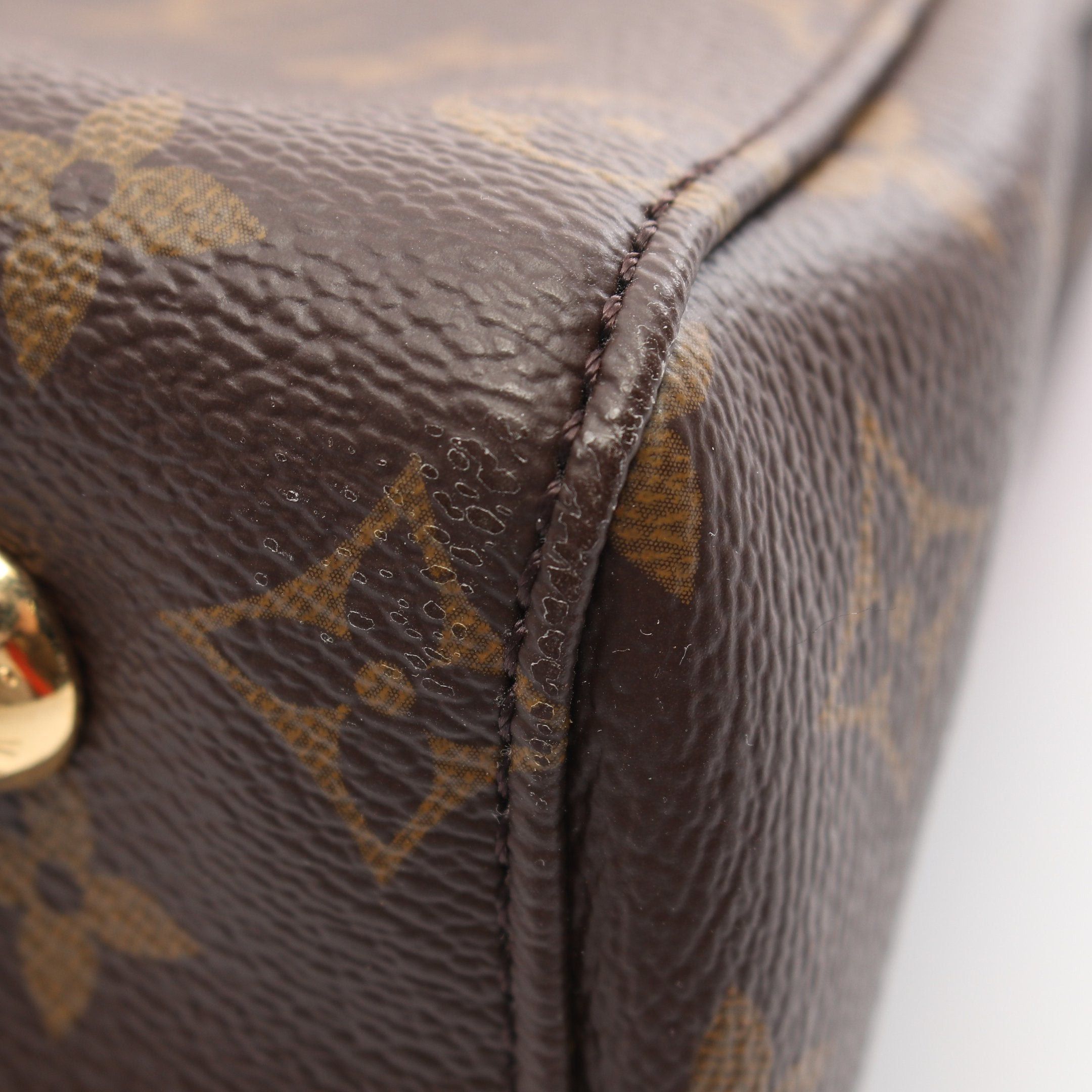 Louis Vuitton Louis Vuitton Venus Monogram Cerise Handbag Leather Brown Red Size ONE SIZE - 7 Thumbnail