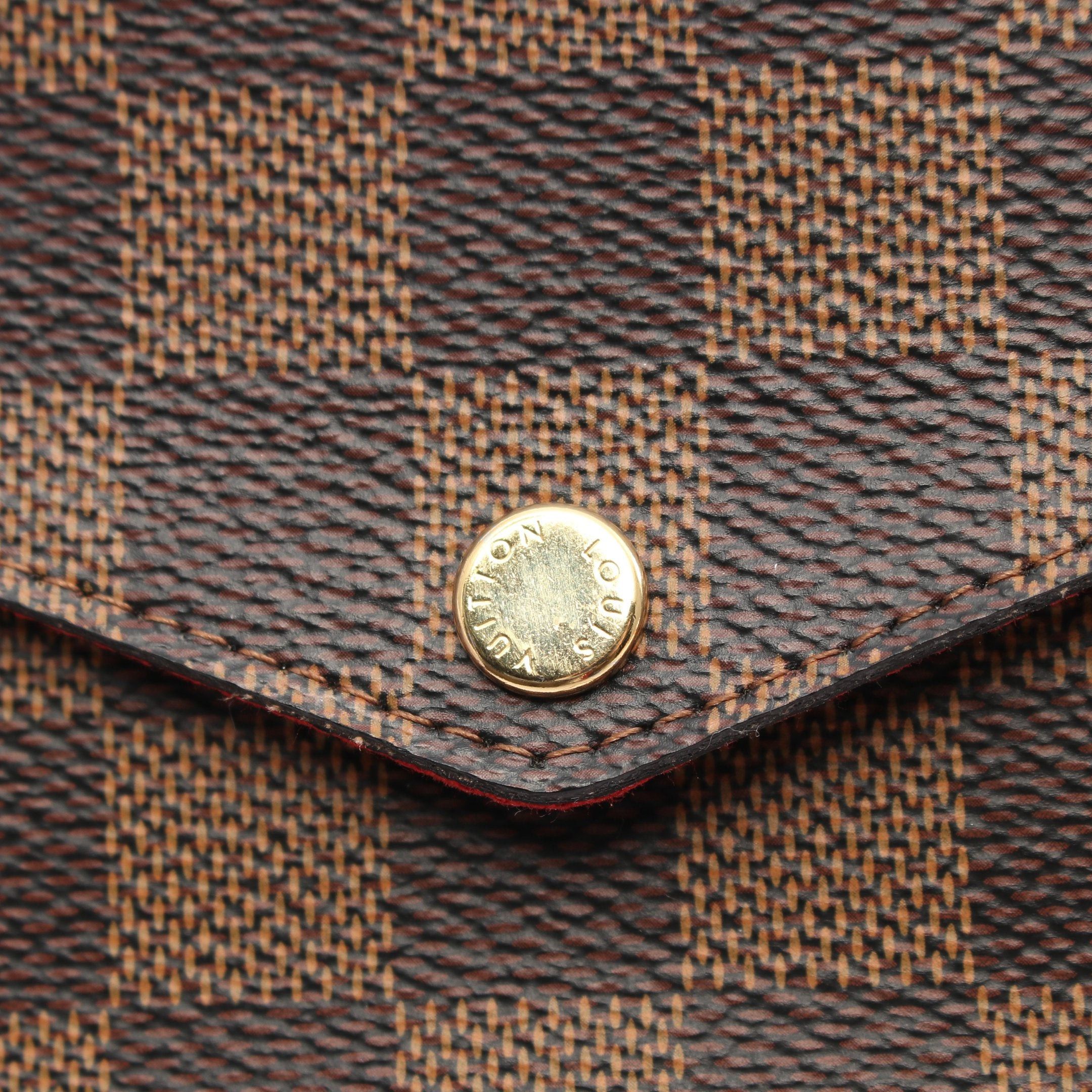 Louis Vuitton Louis Vuitton Pochette Felicie Damier Ebene Chain Wallet Brown Size ONE SIZE - 7 Thumbnail