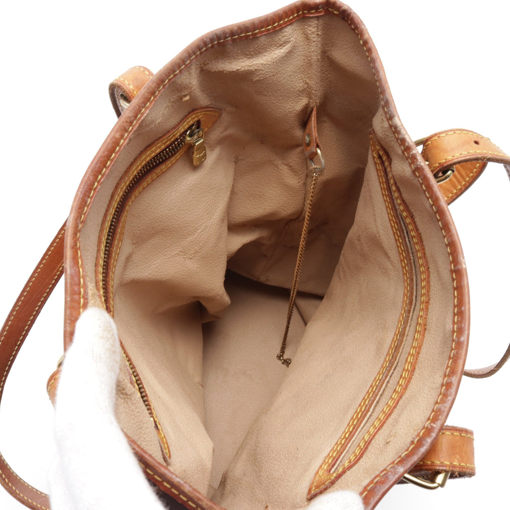 Louis Vuitton Louis Vuitton Bucket Gm Monogram Shoulder Bag Leather Brown Size ONE SIZE - 3 Thumbnail