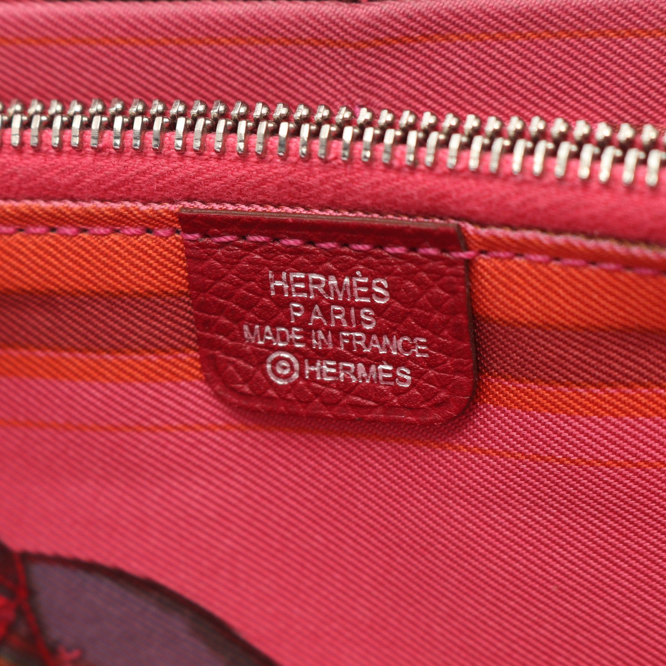 Hermes Hermes Azap Long Silk In Ruby Round Zipper Wallet Veau Epsom Pink Red Silver Hardware Stamp Size ONE SIZE - 4 Thumbnail