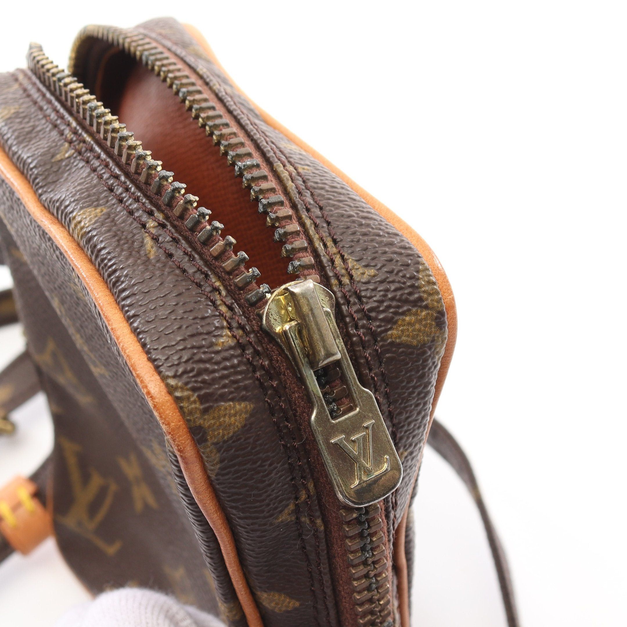 Louis Vuitton Louis Vuitton Mini Danube Monogram Shoulder Bag Leather Brown Size ONE SIZE - 5 Thumbnail