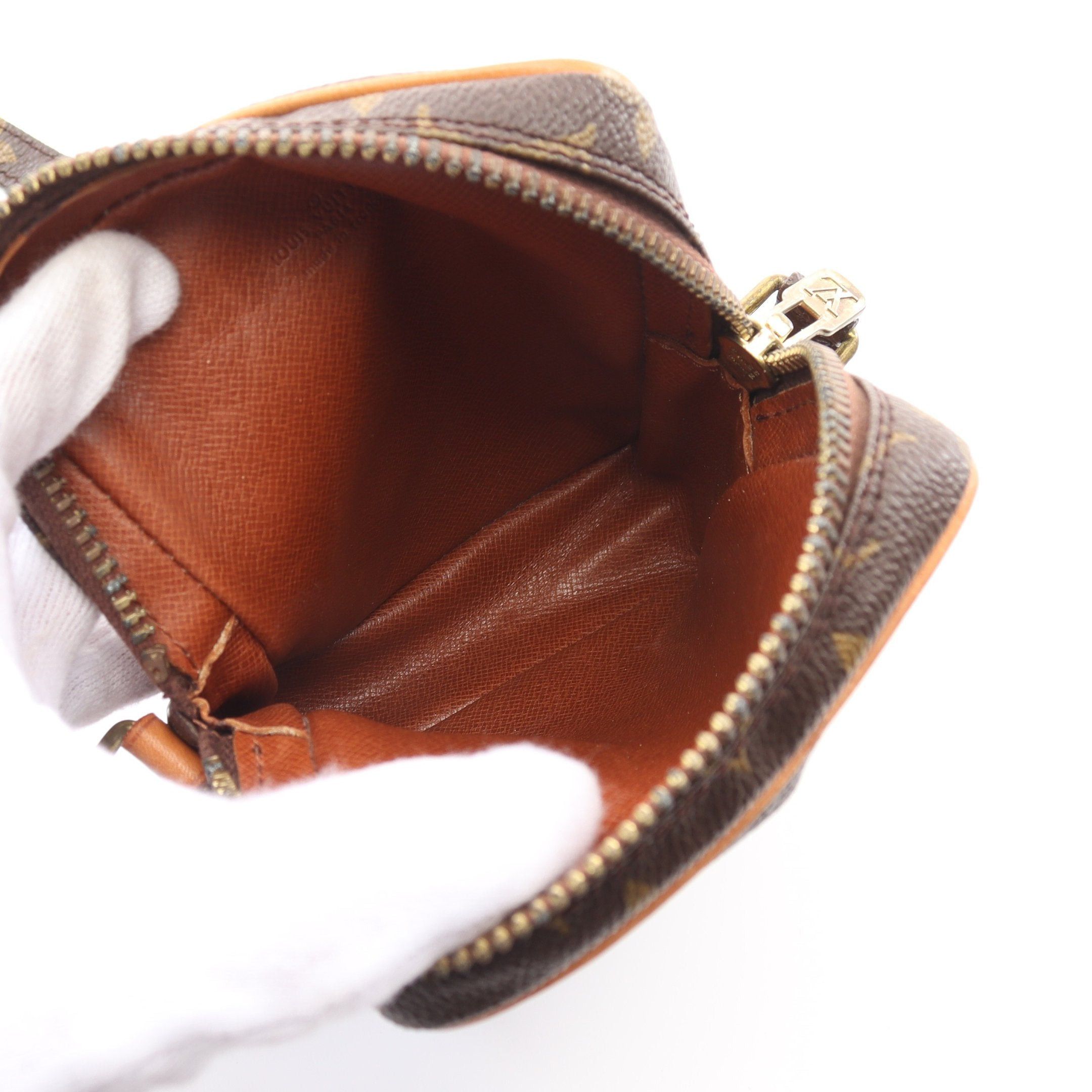 Louis Vuitton Louis Vuitton Mini Danube Monogram Shoulder Bag Leather Brown Size ONE SIZE - 3 Thumbnail