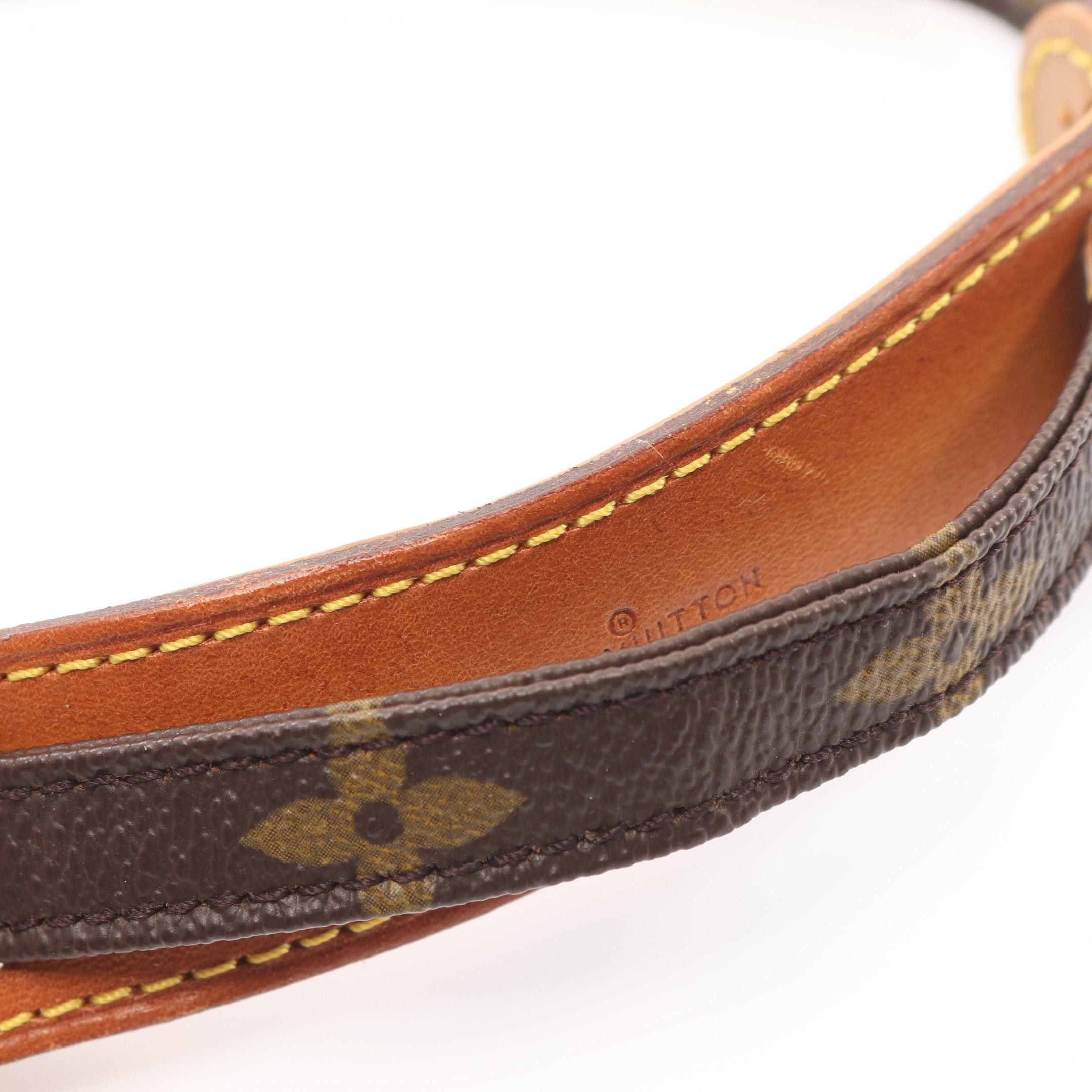 Louis Vuitton Louis Vuitton Mini Danube Monogram Shoulder Bag Leather Brown Size ONE SIZE - 8 Thumbnail