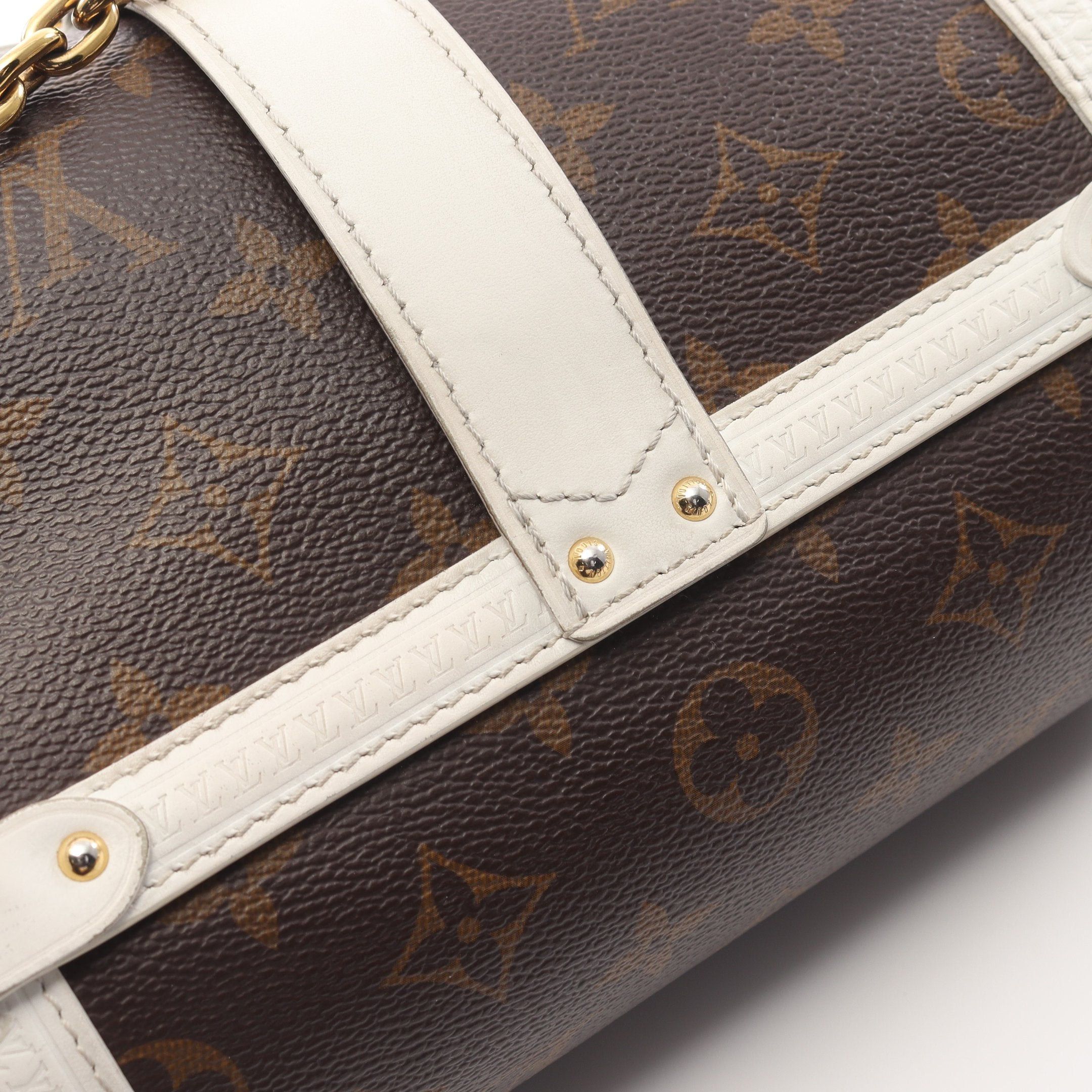 Louis Vuitton Louis Vuitton Butterfly Trunk Monogram Shoulder Bag Leather Brown White Size ONE SIZE - 7 Thumbnail