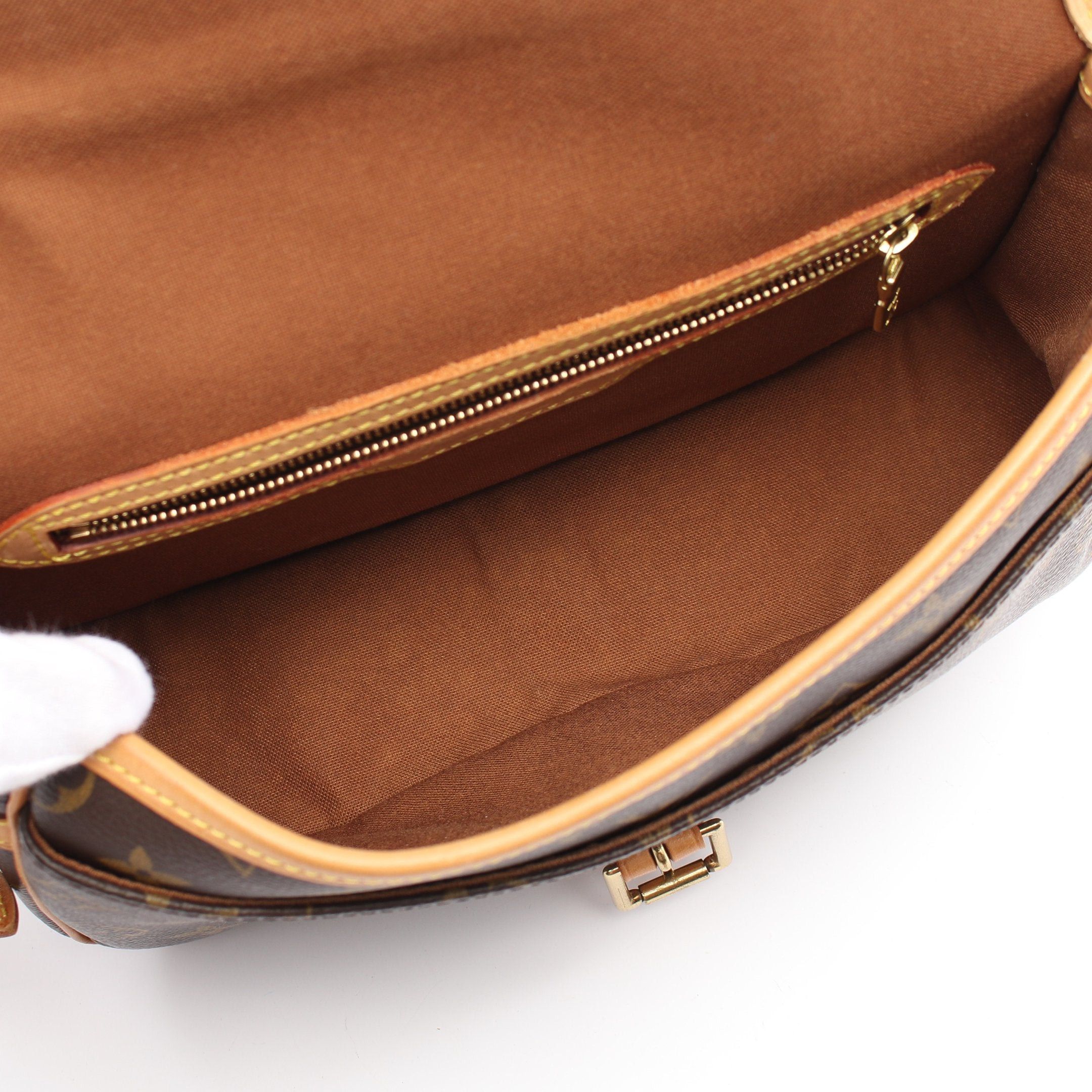 Louis Vuitton Louis Vuitton Sologne Monogram Shoulder Bag Leather Brown Size ONE SIZE - 3 Thumbnail