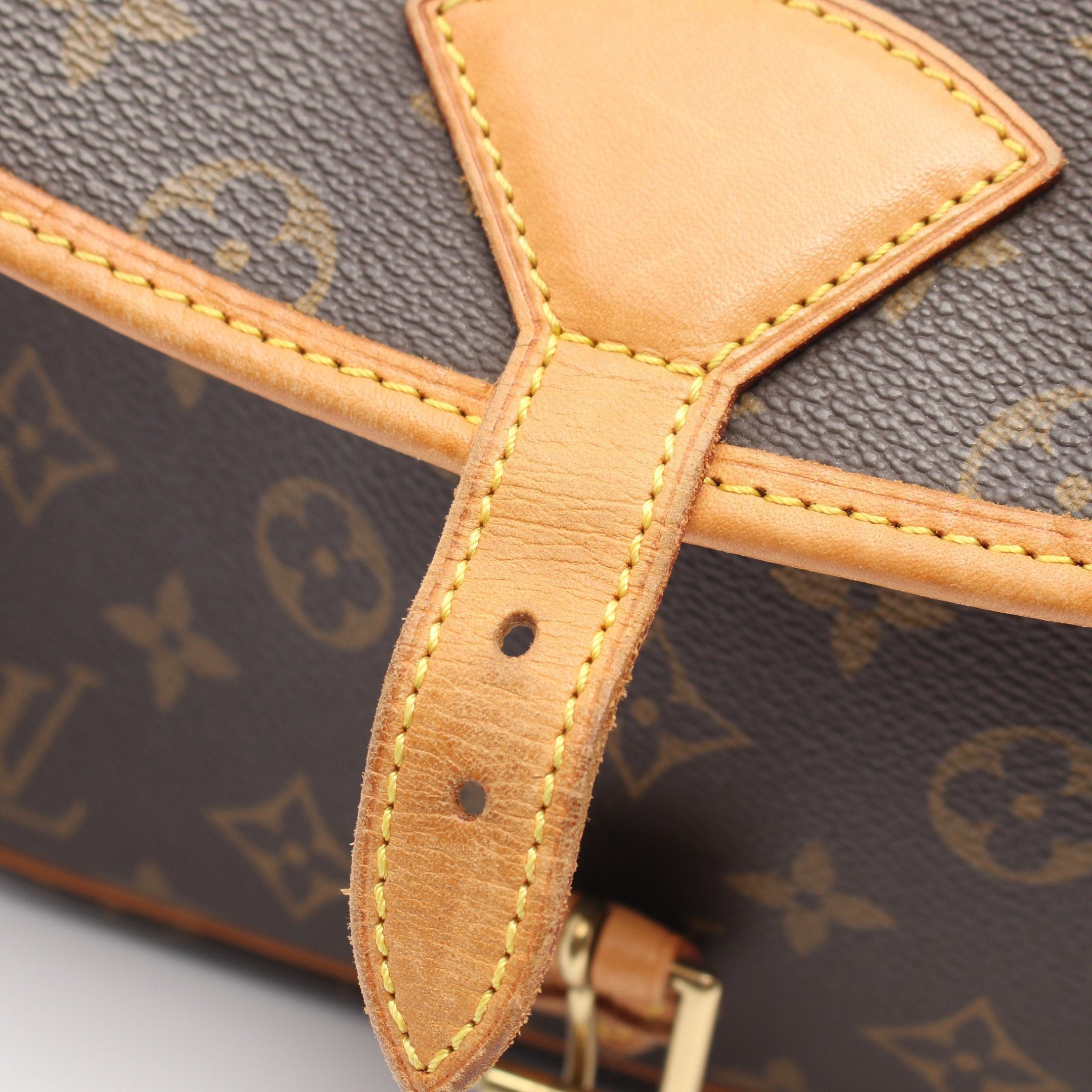 Louis Vuitton Louis Vuitton Sologne Monogram Shoulder Bag Leather Brown Size ONE SIZE - 6 Thumbnail