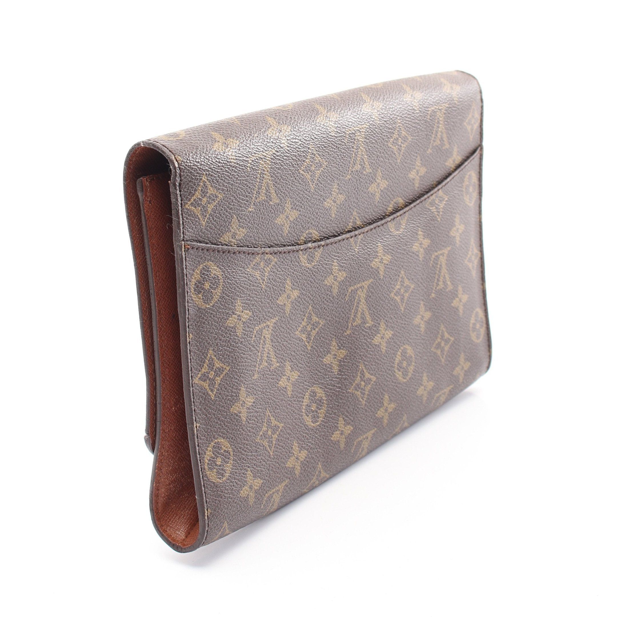 Louis Vuitton Bordeaux Monogram Shoulder Bag Leather Brown
