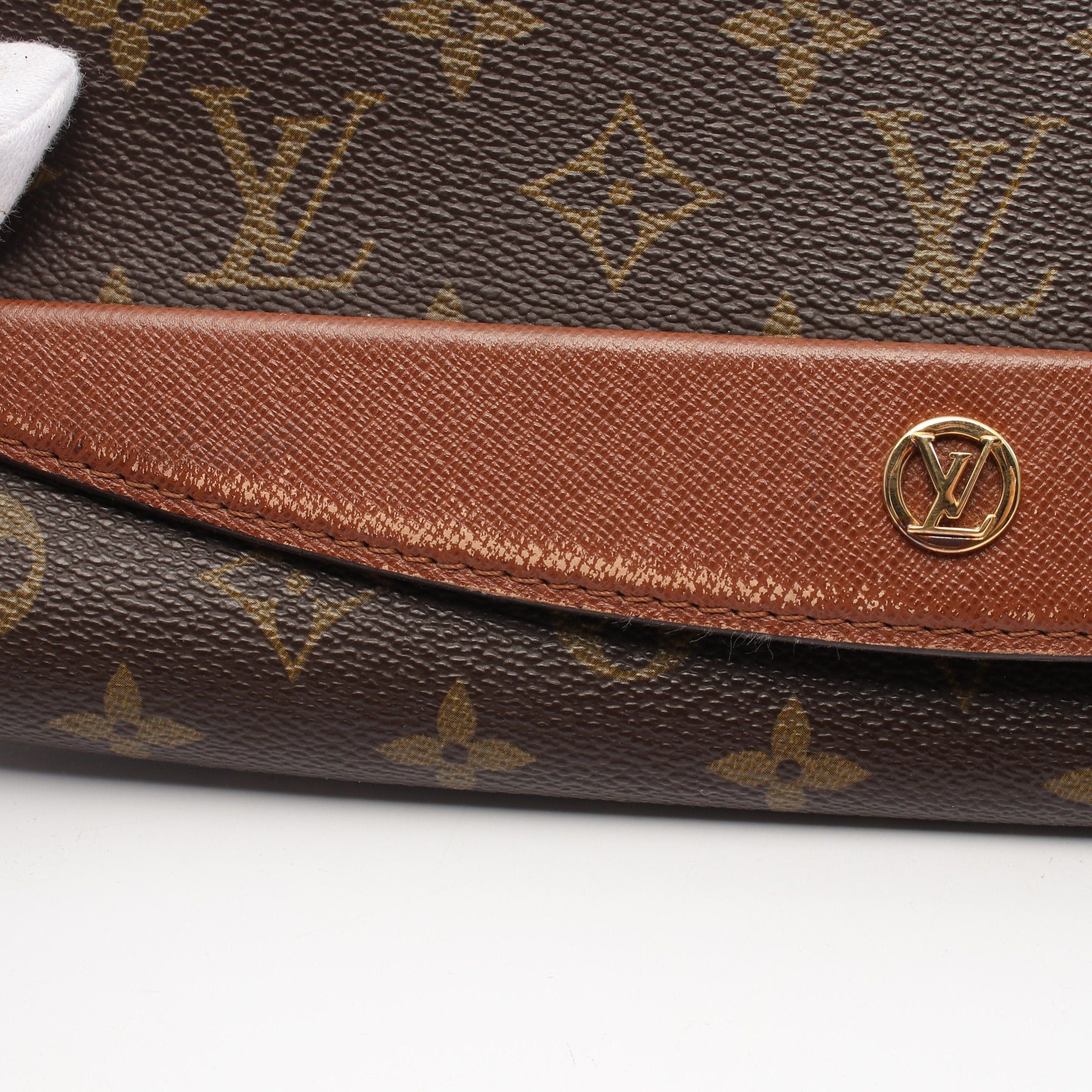 Louis Vuitton Bordeaux Monogram Shoulder Bag Leather Brown