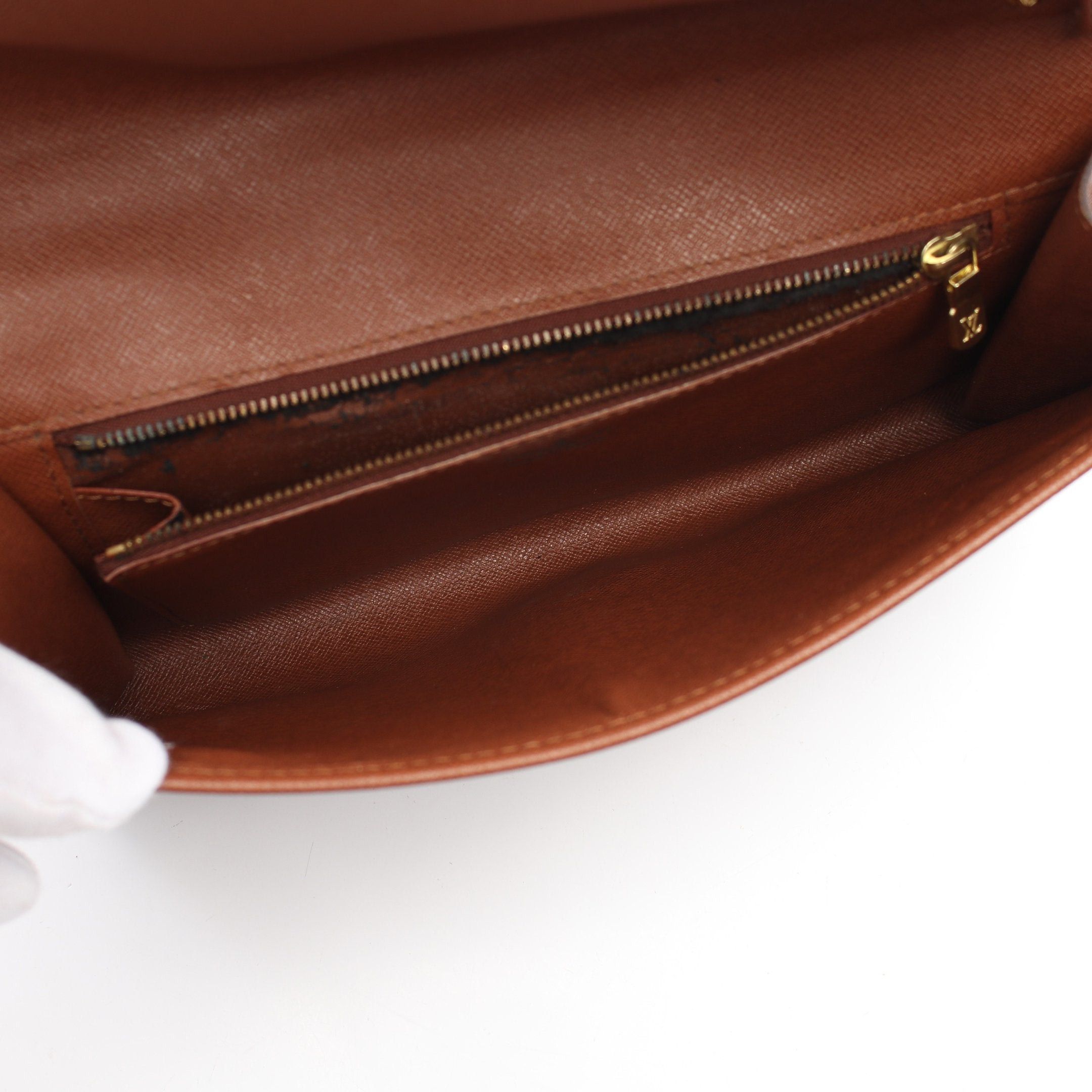 Louis Vuitton Bordeaux Monogram Shoulder Bag Leather Brown