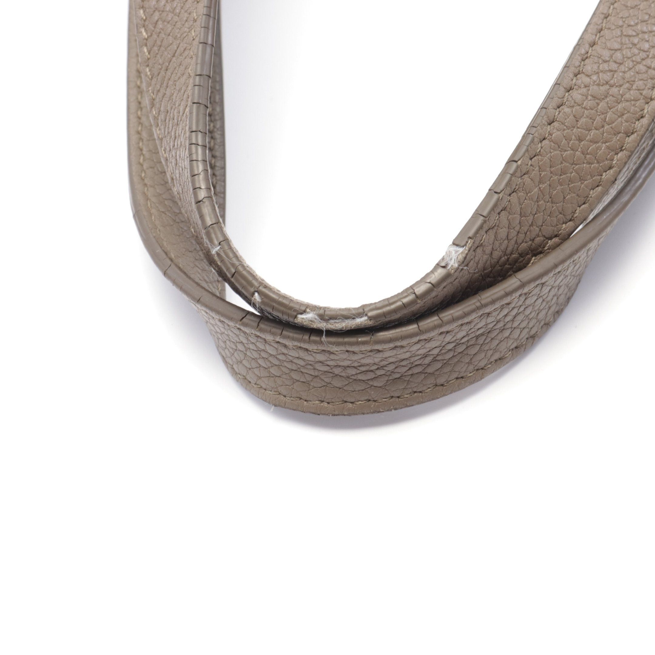 Celine Celine Small Fold Hippo Handbag Tote Bag Leather Gray Beige Size ONE SIZE - 5 Thumbnail