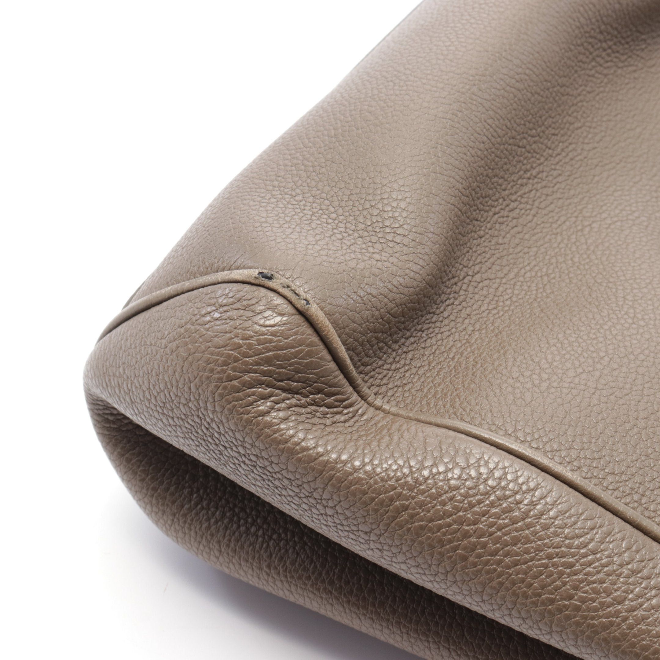 Celine Celine Small Fold Hippo Handbag Tote Bag Leather Gray Beige Size ONE SIZE - 9 Thumbnail