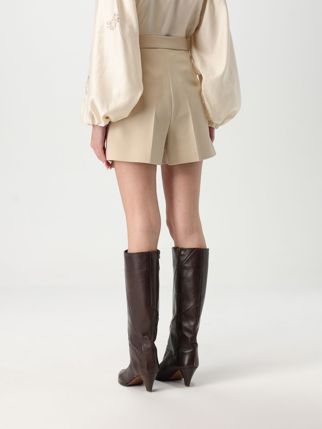 Max Mara Max Mara Short Woman White Size 27" / US 4 / IT 40 - 3 Thumbnail