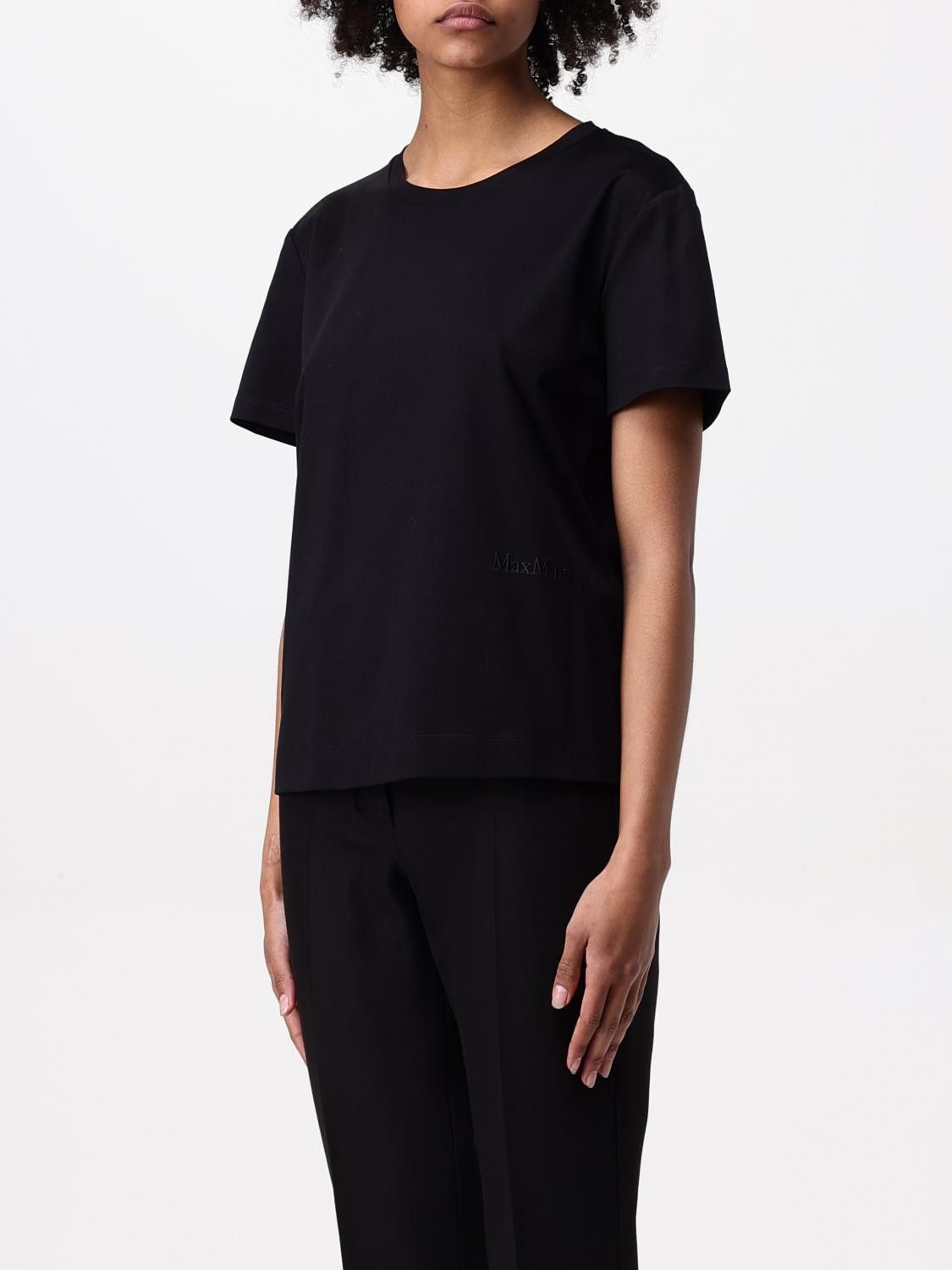Max Mara Max Mara T-Shirt Woman Black Size XS / US 0-2 / IT 36-38 - 3 Thumbnail