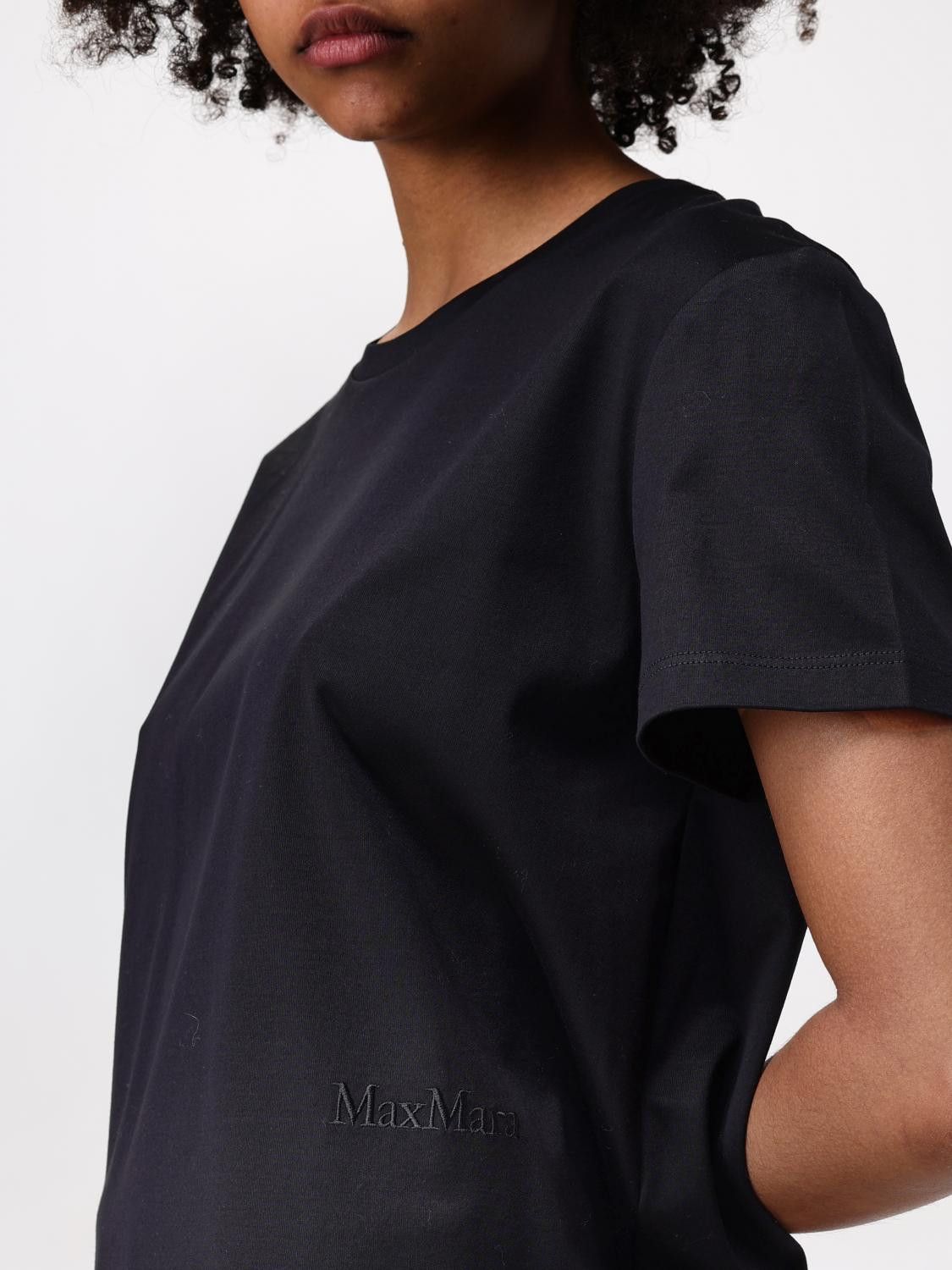 Max Mara Max Mara T-Shirt Woman Black Size XS / US 0-2 / IT 36-38 - 4 Thumbnail