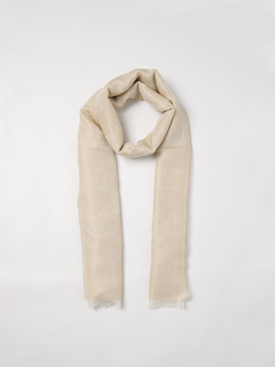 Max Mara Max Mara Scarf Woman Beige Size ONE SIZE - 2 Thumbnail