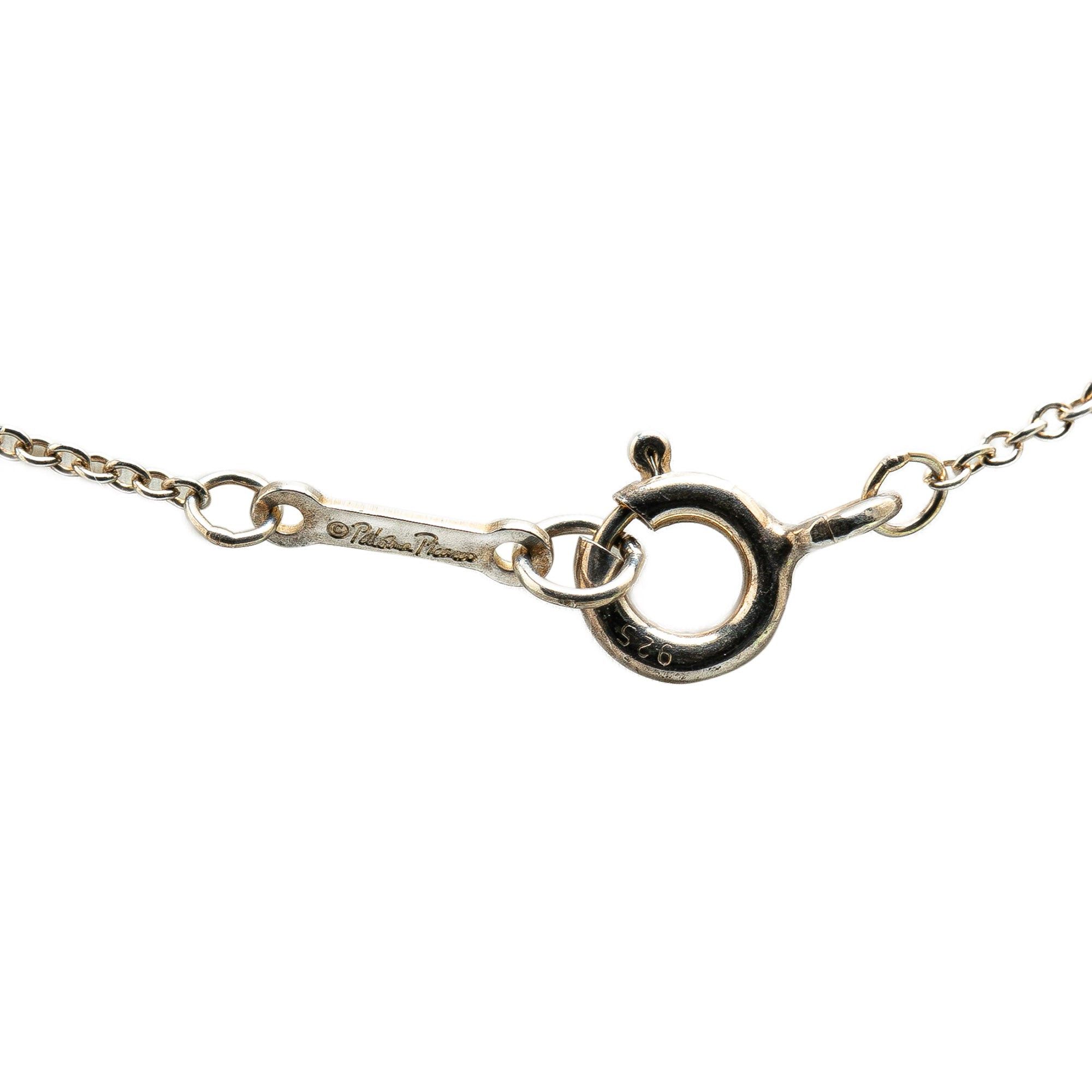 Tiffany & Co. Tiffany Paloma Picasso Sterling Silver Loving Heart Pendant Necklace Silver Size ONE SIZE - 5 Thumbnail
