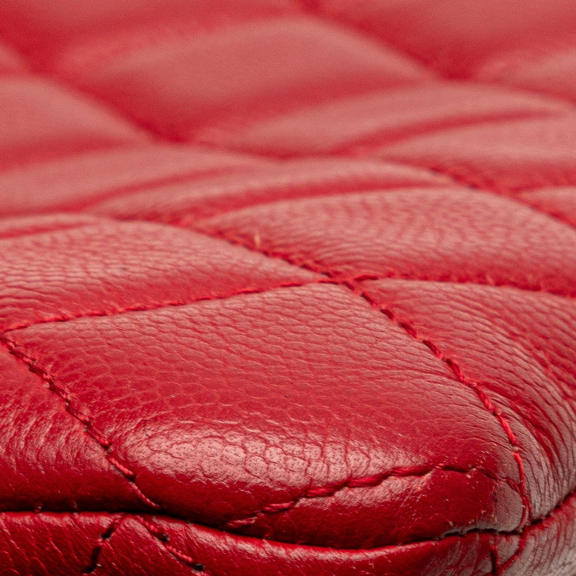 Chanel Chanel Medium Quilted Caviar Boy O Case Clutch Red Size ONE SIZE - 10 Thumbnail