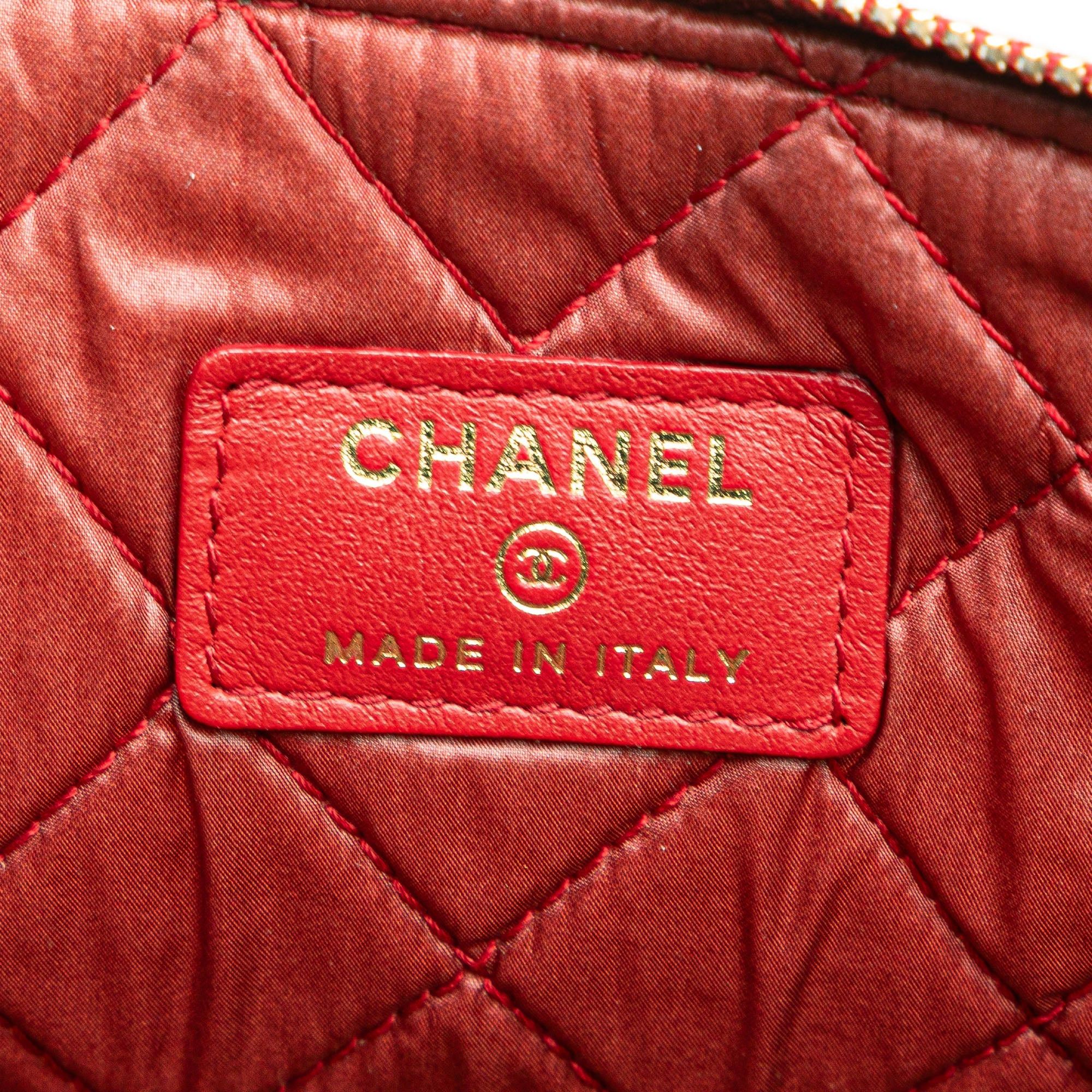 Chanel Chanel Medium Quilted Caviar Boy O Case Clutch Red Size ONE SIZE - 6 Thumbnail