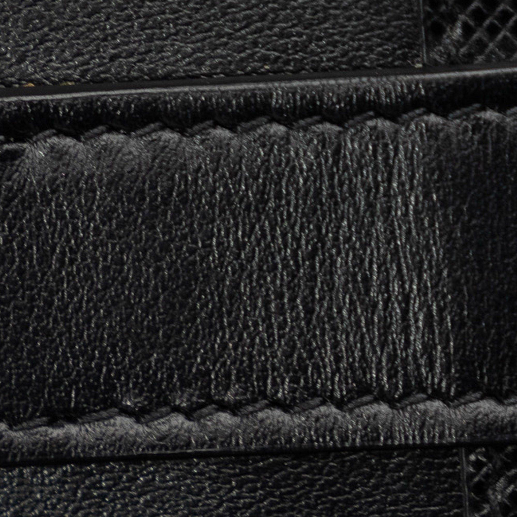 Prada Prada Saffiano City Calf Cahier Heart and Flower Wallet on Chain Black Size ONE SIZE - 9 Thumbnail