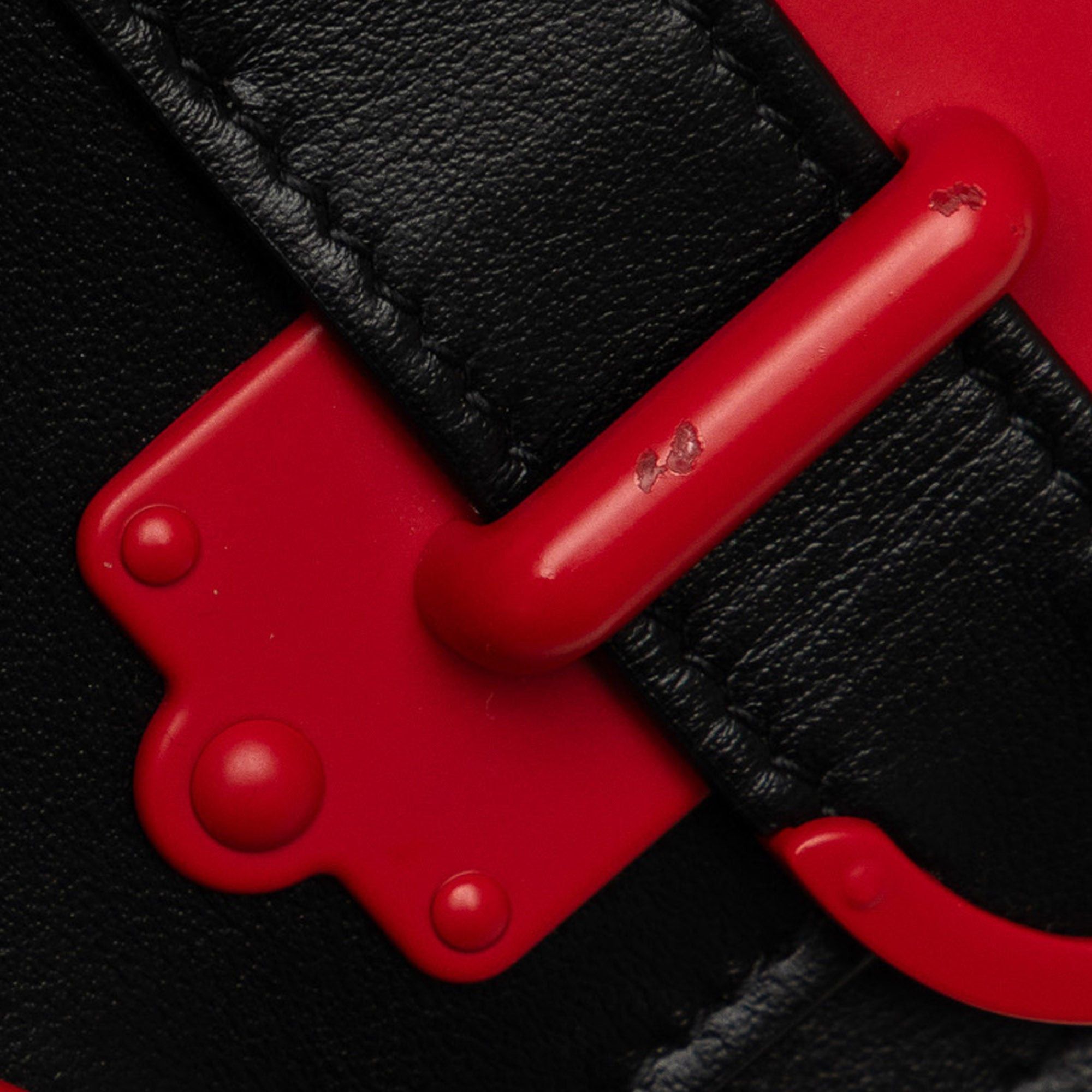 Prada Prada Saffiano City Calf Cahier Heart and Flower Wallet on Chain Black Size ONE SIZE - 10 Thumbnail
