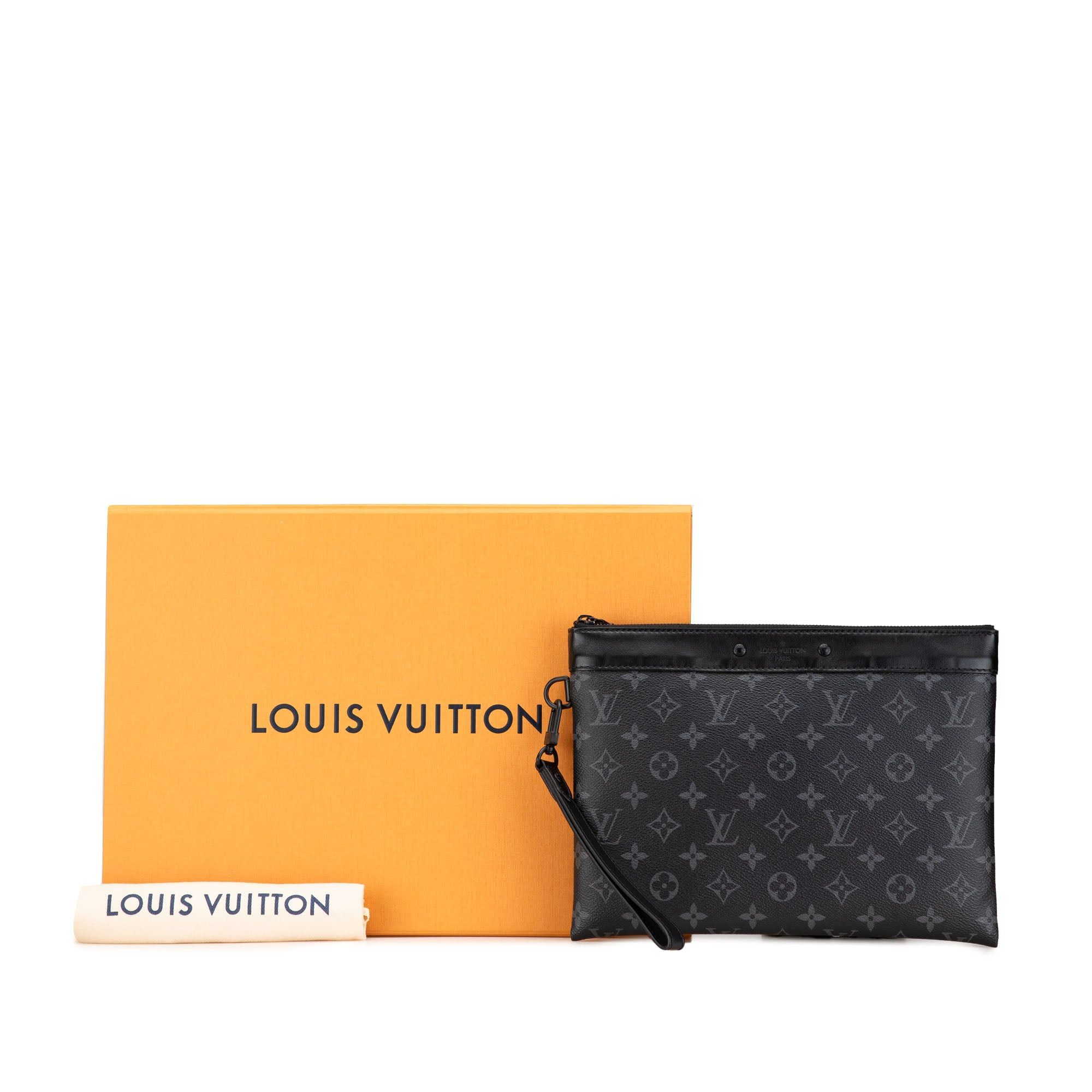 Louis Vuitton Louis Vuitton Monogram Eclipse Pochette To-Go Black Size ONE SIZE - 11 Thumbnail