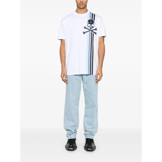 Philipp Plein PHILIPP PLEIN Men T-Shirts MTK8111 PJY002N 0108 WHITE Size US XL / EU 56 / 4 - 4 Thumbnail
