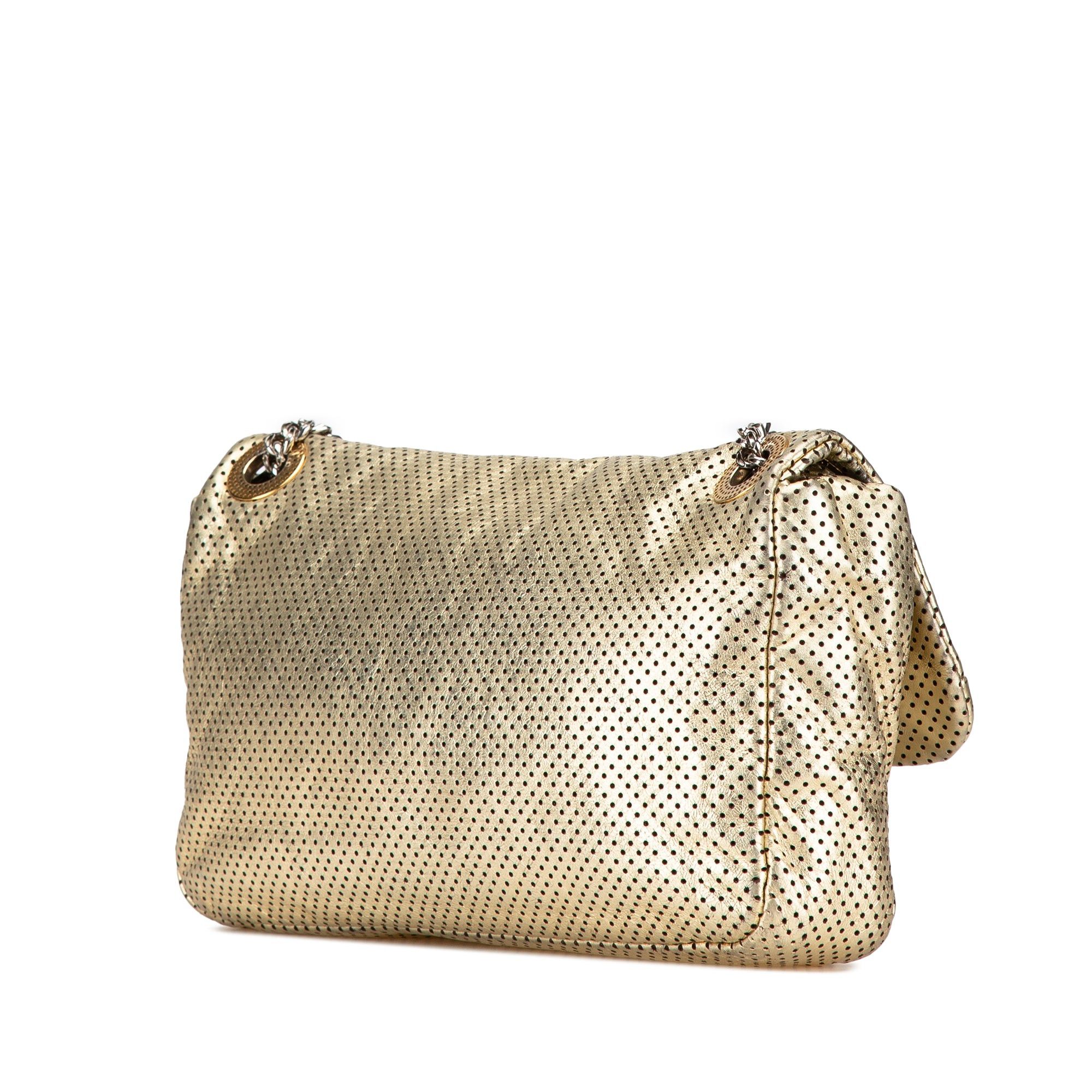 Chanel Chanel Medium Perforated Calfskin Reissue Drill Flap Gold Size ONE SIZE - 2 Thumbnail