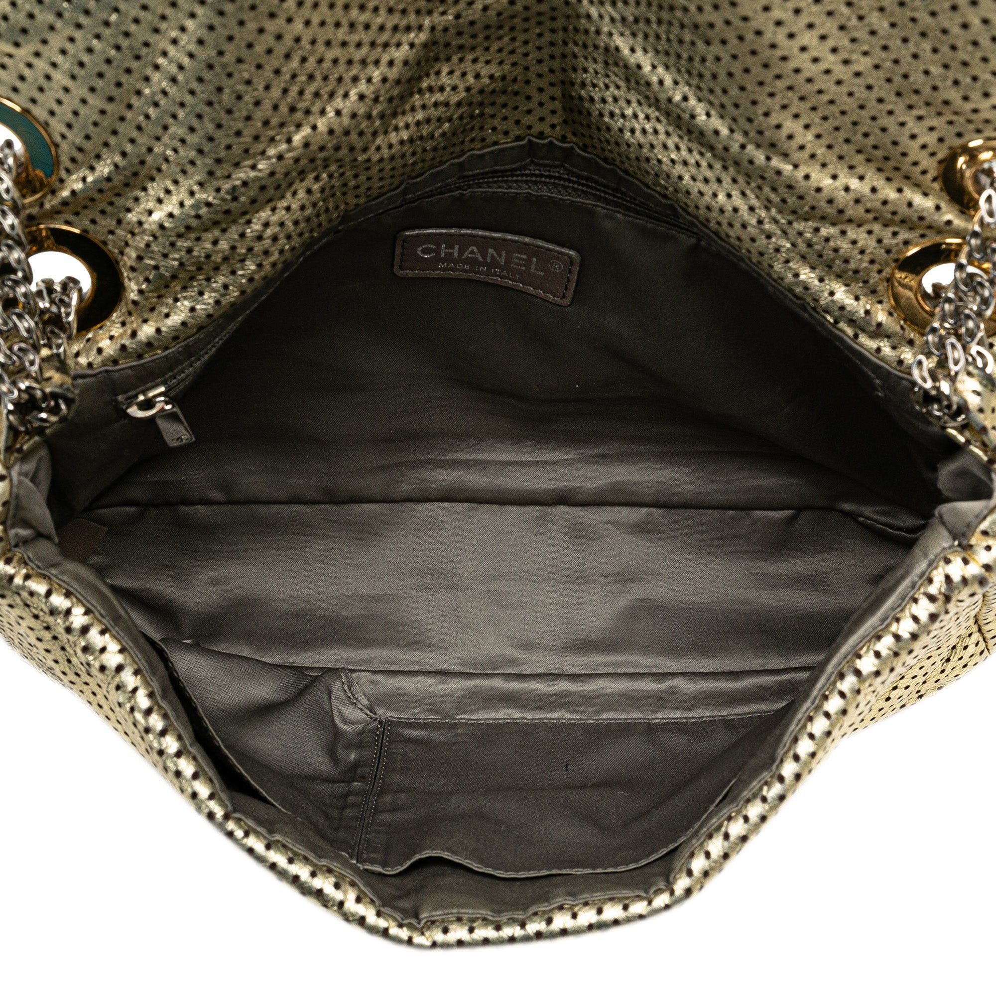 Chanel Chanel Medium Perforated Calfskin Reissue Drill Flap Gold Size ONE SIZE - 4 Thumbnail