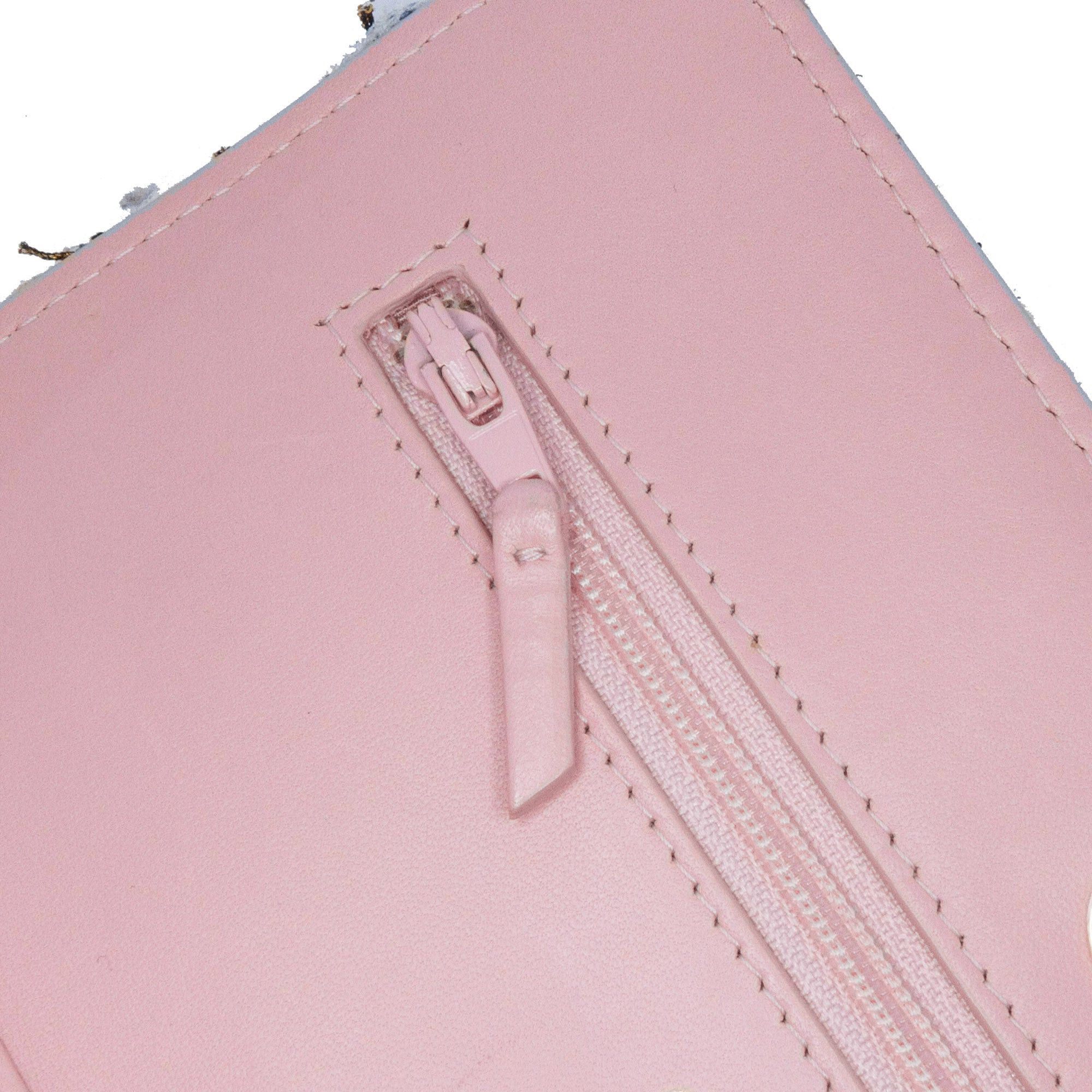 Chanel Chanel Quilted Boucle Tweed Charm Wallet On Chain Pink Size ONE SIZE - 8 Thumbnail