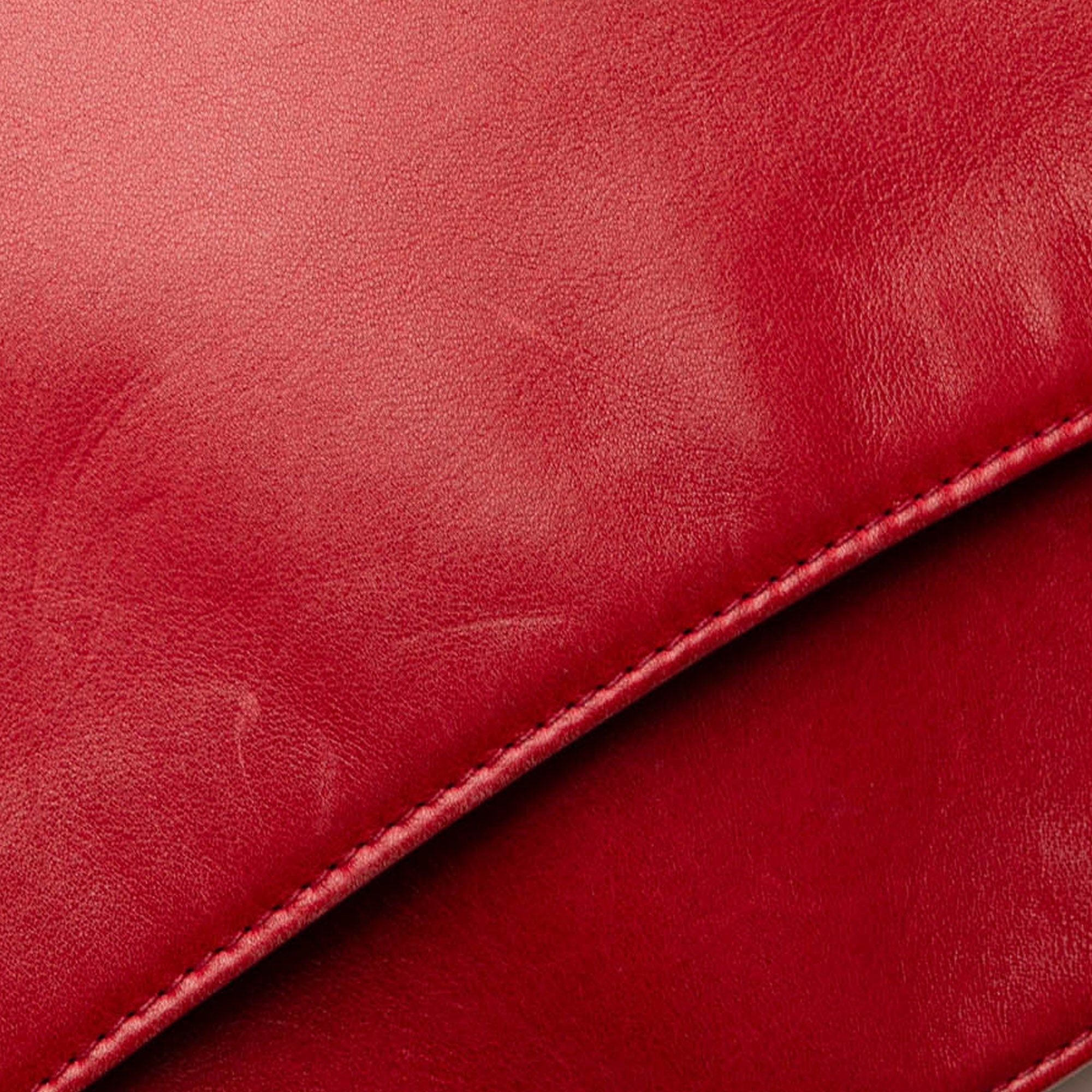 Chanel Chanel CC Lambskin Chain Tote Red Size ONE SIZE - 9 Thumbnail