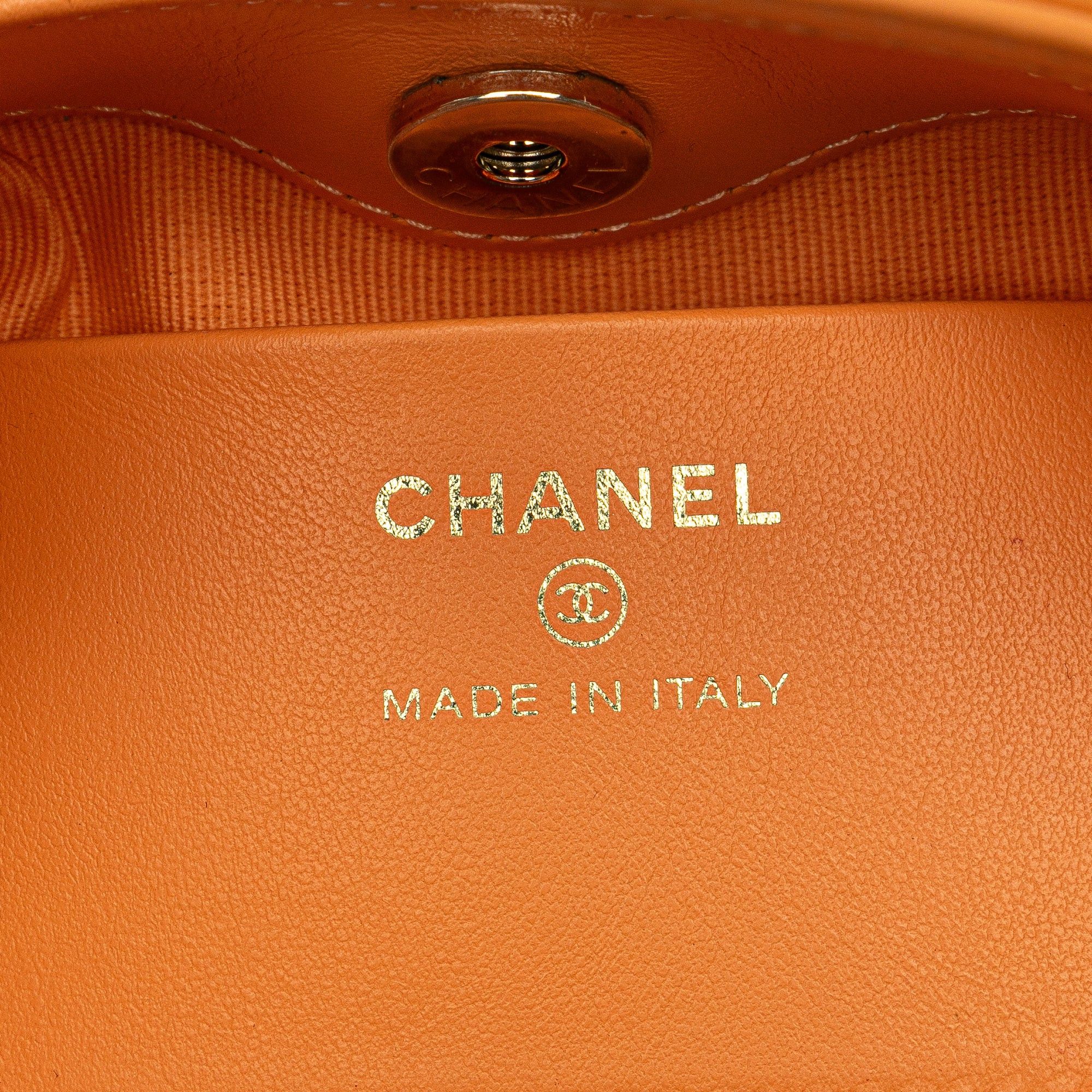 Chanel Chanel Nano Shiny Crumpled Calfskin 31 Shopping Bag Orange Size ONE SIZE - 5 Thumbnail