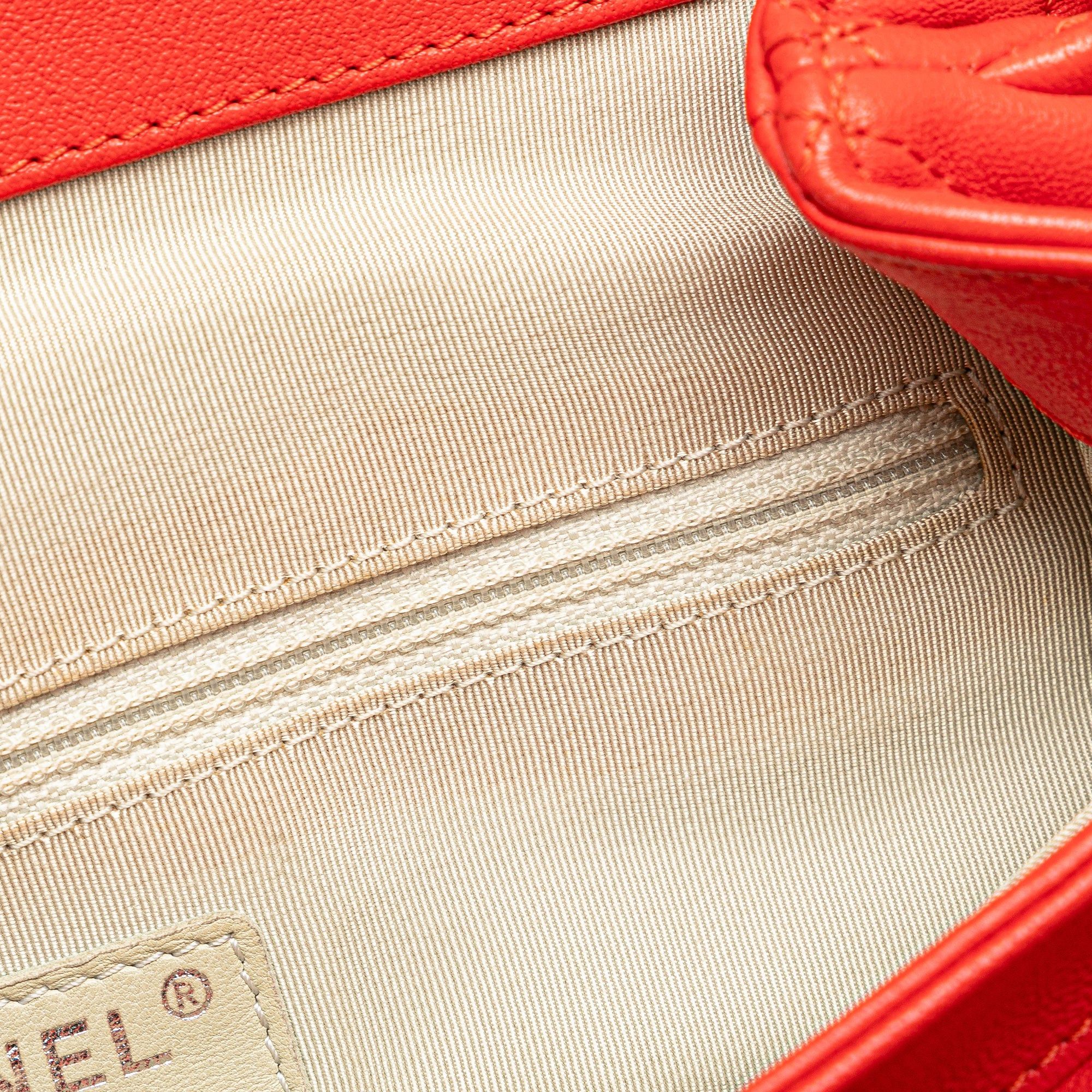 Chanel Chanel Large Quilted Lambskin Chain Around Flap Red Size ONE SIZE - 8 Thumbnail