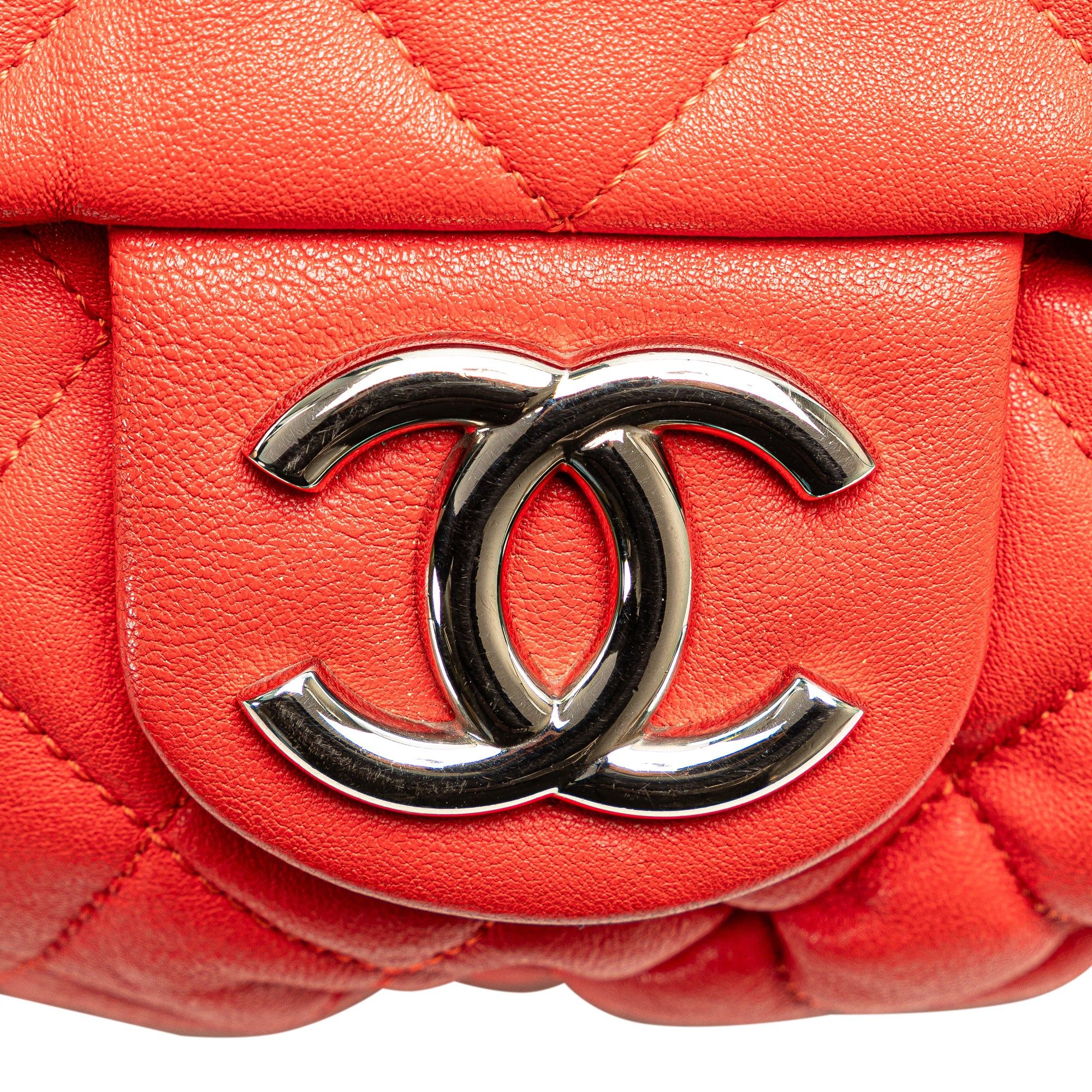 Chanel Chanel Large Quilted Lambskin Chain Around Flap Red Size ONE SIZE - 9 Thumbnail