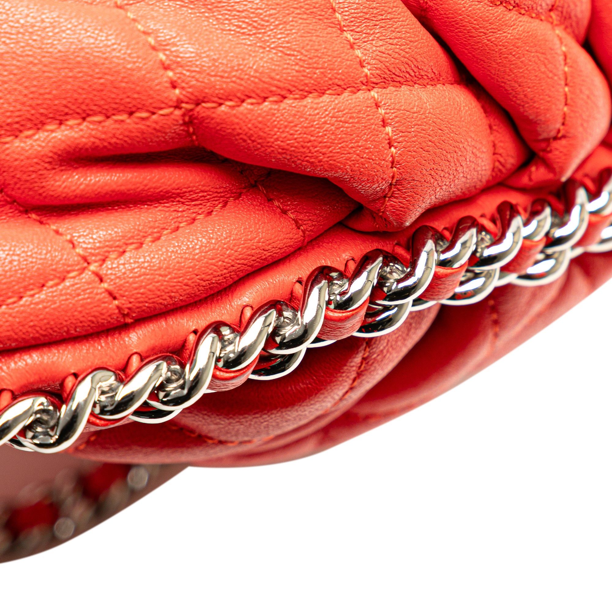 Chanel Chanel Large Quilted Lambskin Chain Around Flap Red Size ONE SIZE - 11 Thumbnail