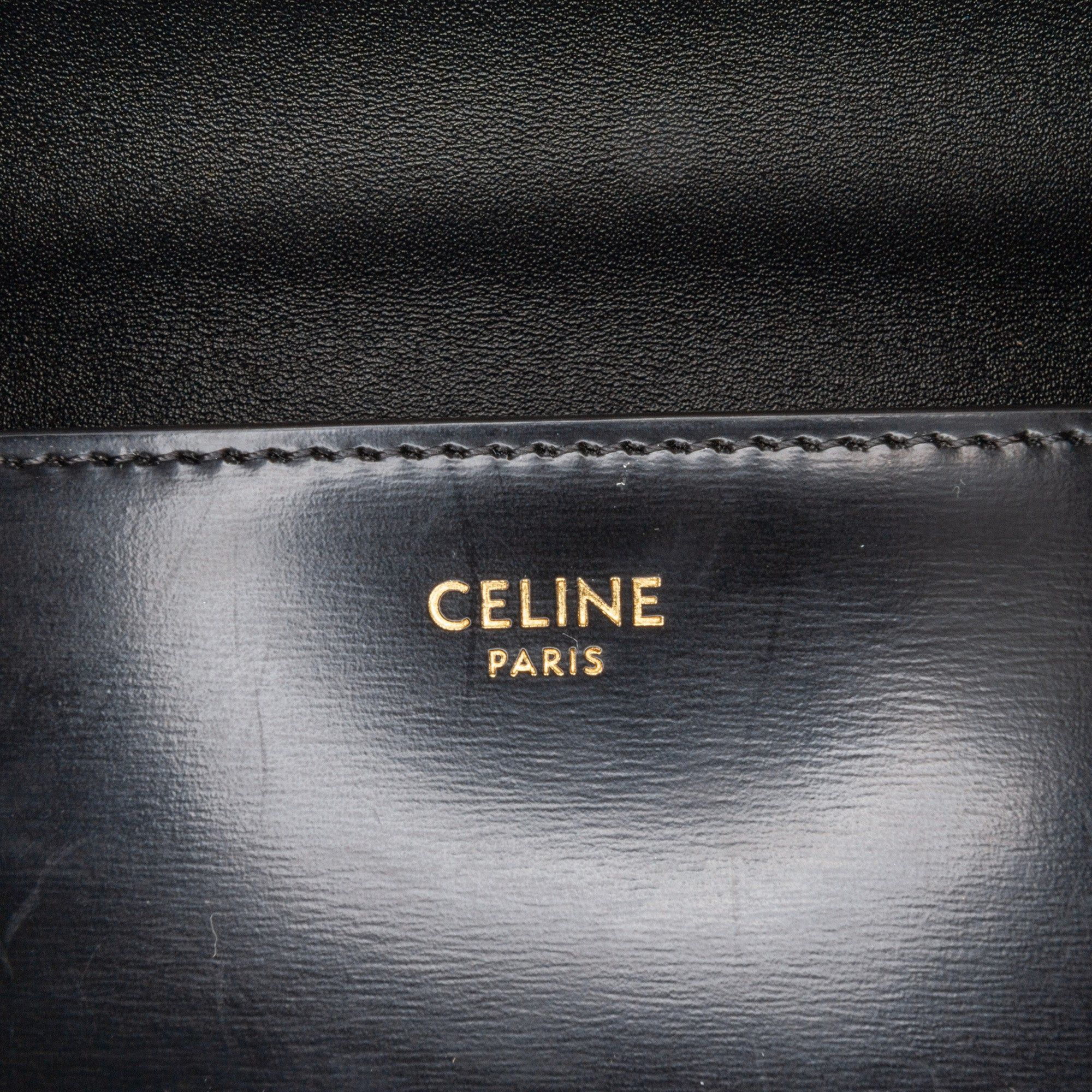 Celine Celine Shiny Calfskin Claude Chain Shoulder Bag Black Size ONE SIZE - 5 Thumbnail