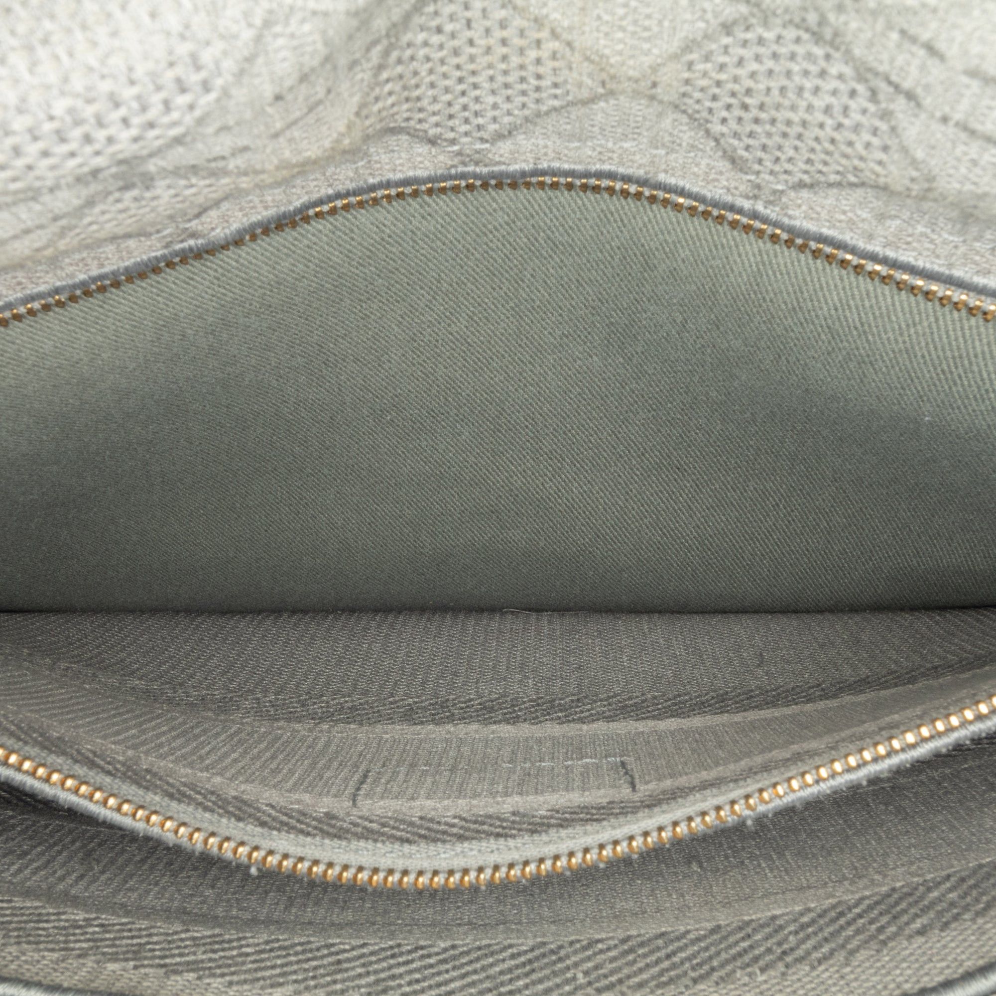 Dior Dior Large Canvas Cannage Lady D Lite Gray Size ONE SIZE - 6 Thumbnail