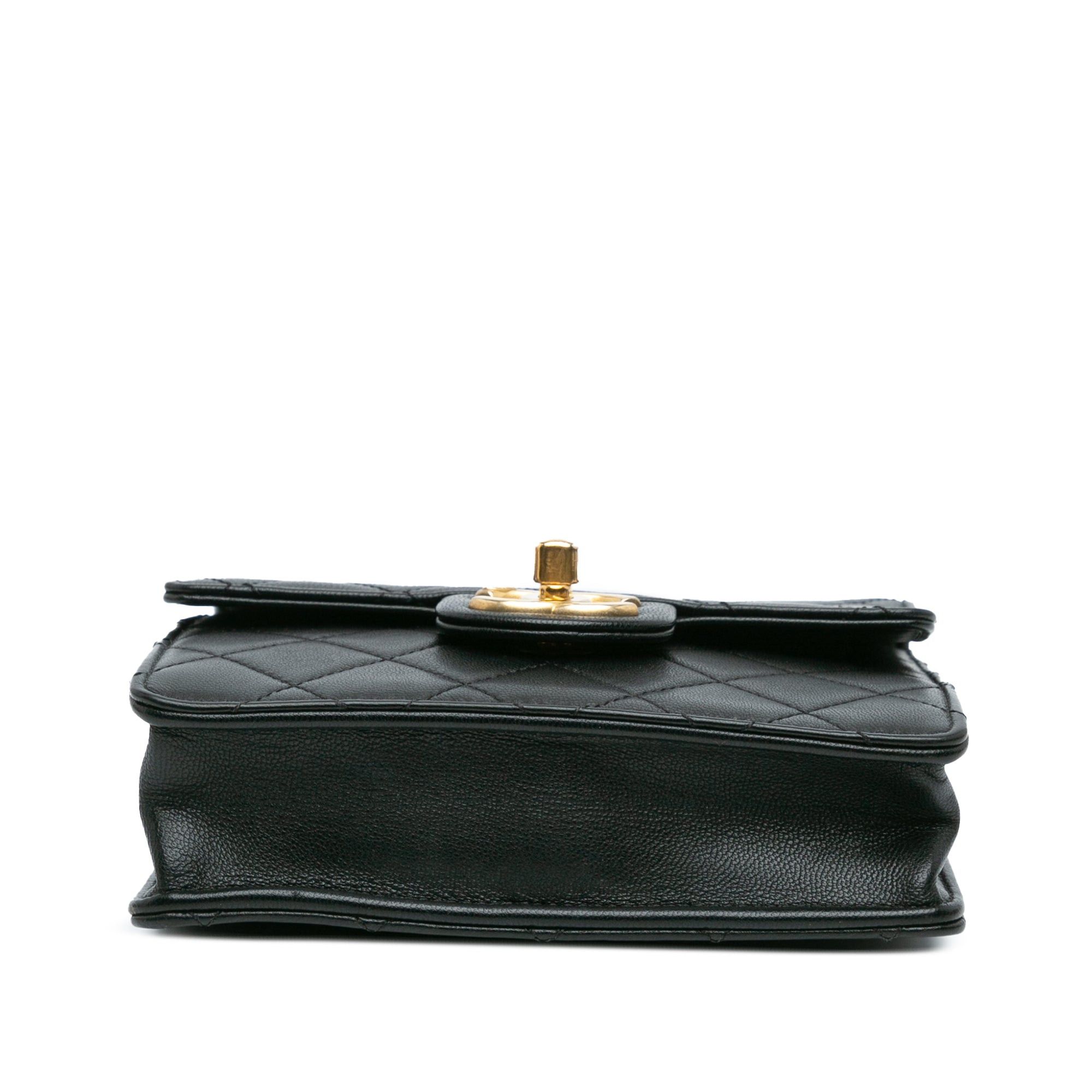 Chanel Chanel Quilted Goatskin Chic Pearls Flap Black Size ONE SIZE - 3 Thumbnail
