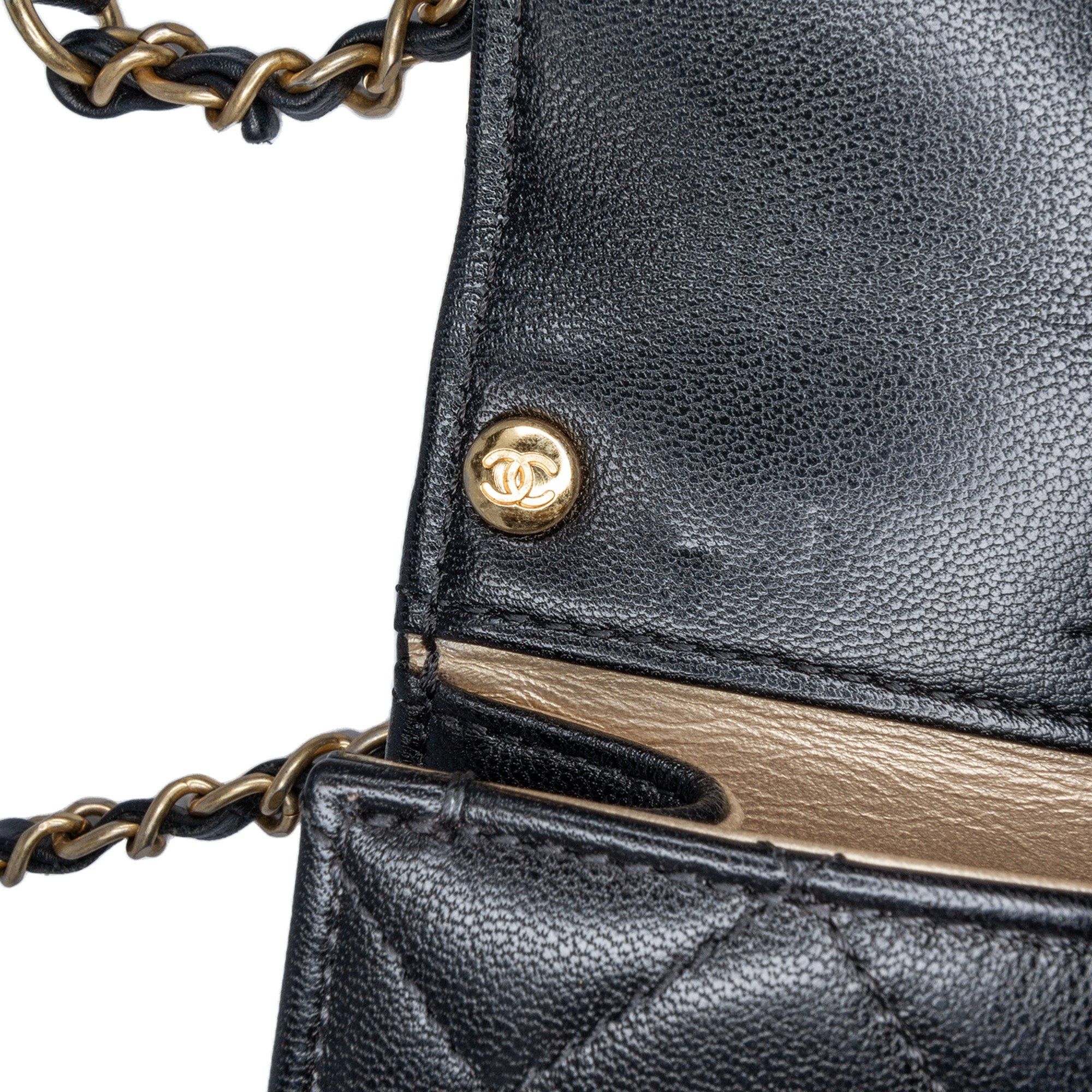 Chanel Chanel Quilted Goatskin Chic Pearls Flap Black Size ONE SIZE - 6 Thumbnail