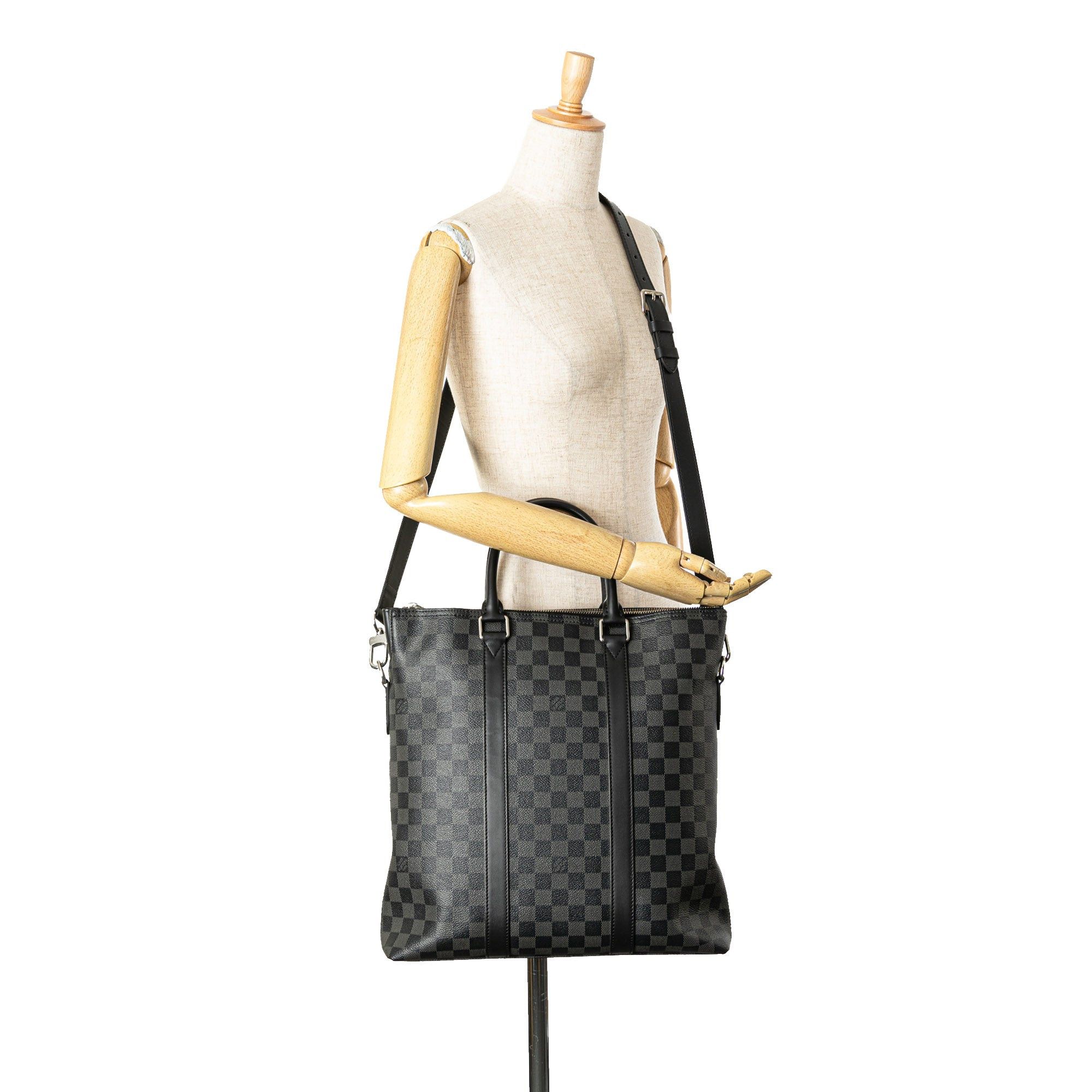 Louis Vuitton Louis Vuitton Damier Graphite Anton Tote Black Size ONE SIZE - 11 Thumbnail