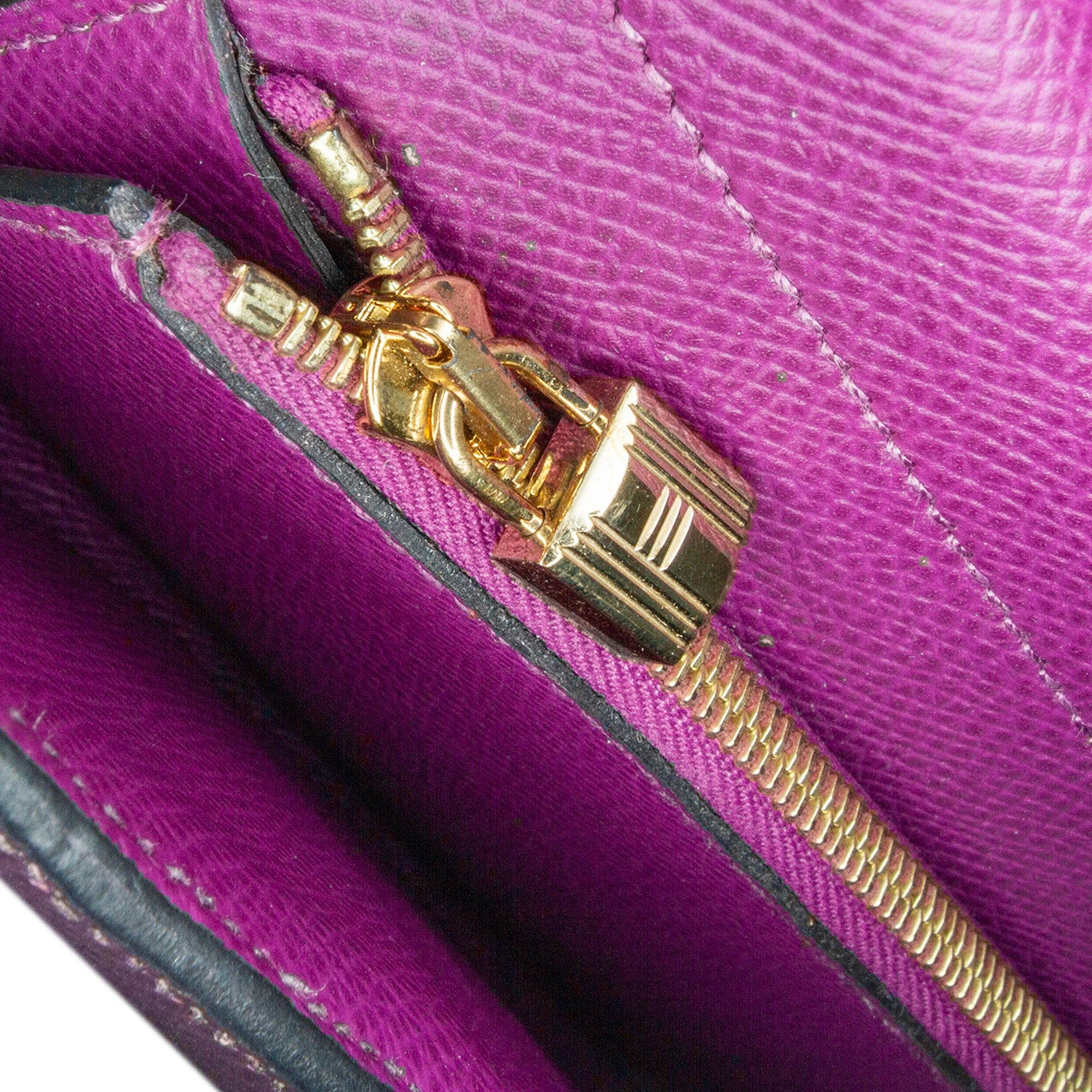 Hermes Hermès Medium Epsom Verso Kelly Wallet Purple Size ONE SIZE - 6 Thumbnail