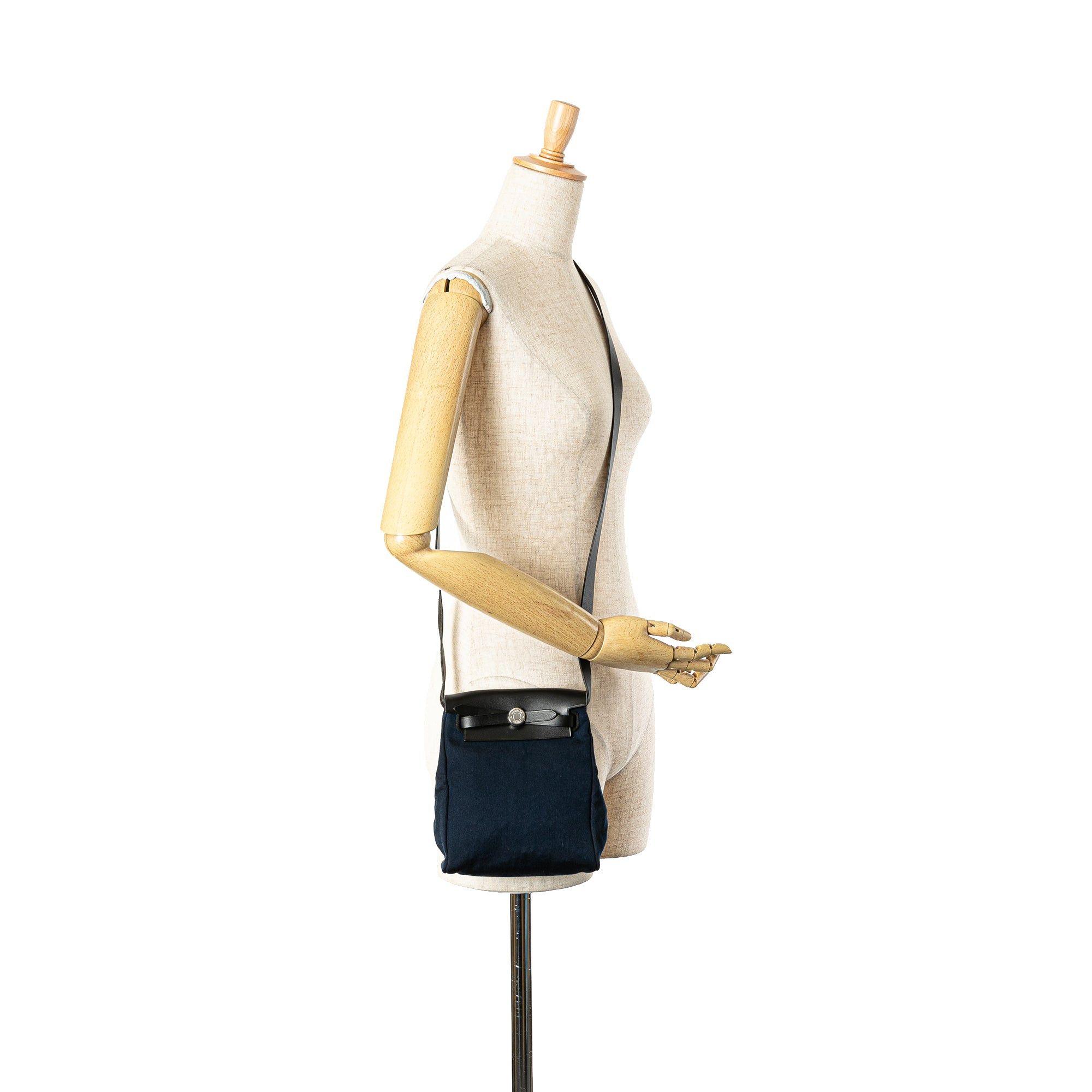 Hermes Hermès Herbag Canvas TPM Blue Size ONE SIZE - 13 Thumbnail