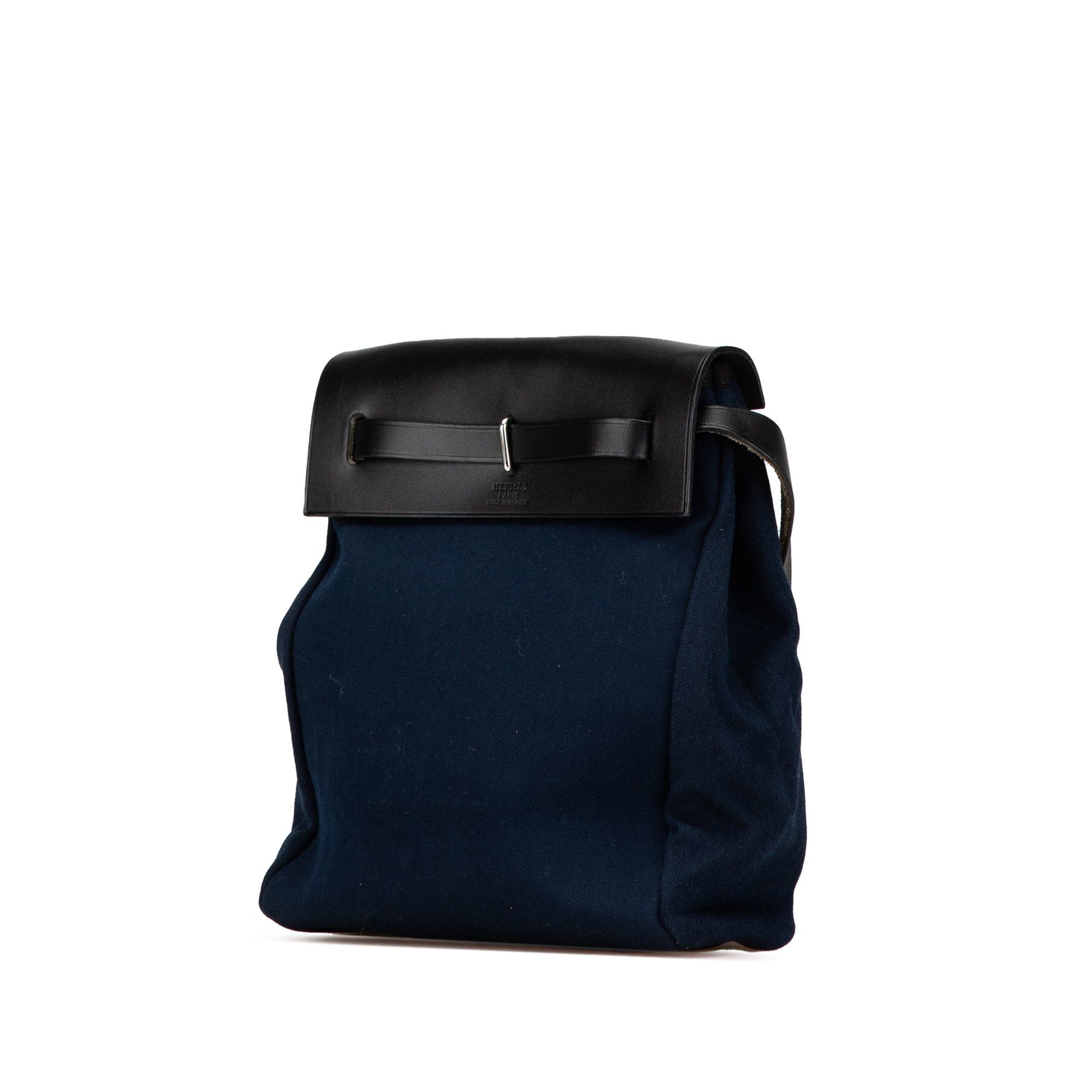 Hermes Hermès Herbag Canvas TPM Blue Size ONE SIZE - 2 Thumbnail