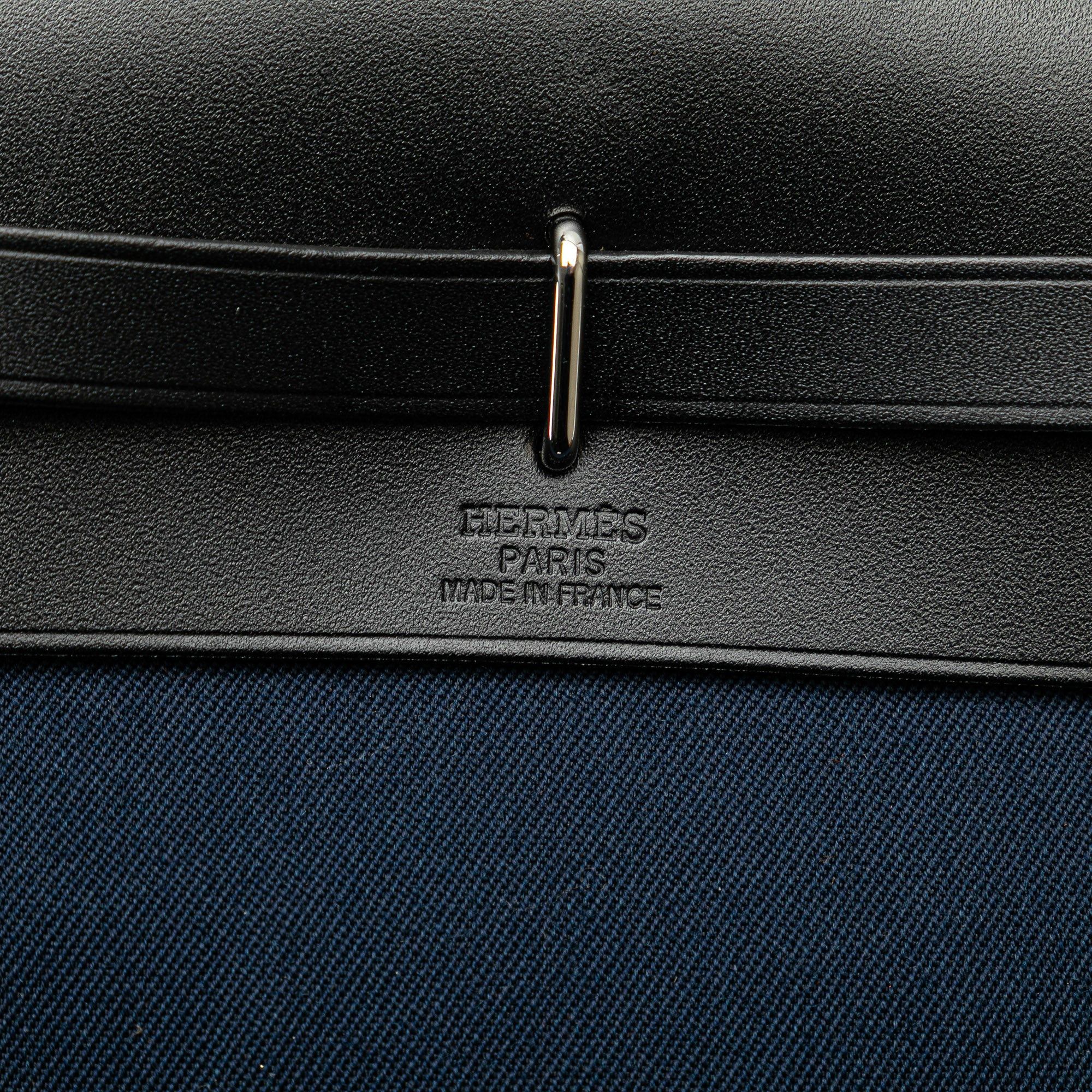 Hermes Hermès Herbag Canvas TPM Blue Size ONE SIZE - 5 Thumbnail