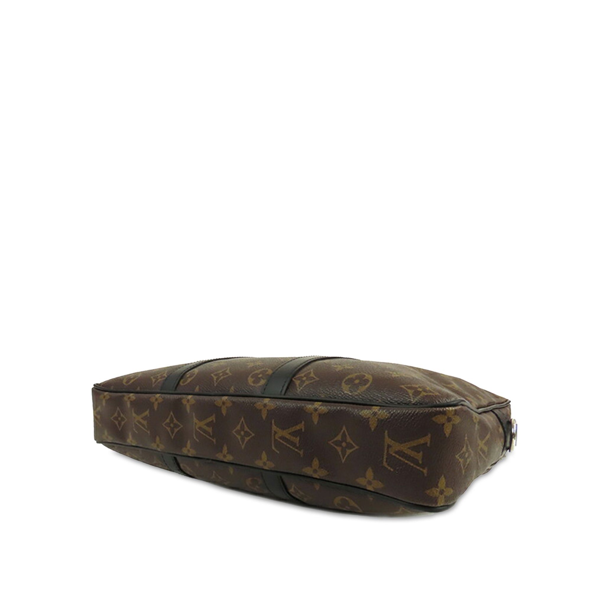 Louis Vuitton Louis Vuitton Monogram Macassar Porte Documents Voyage Brown Size ONE SIZE - 3 Thumbnail
